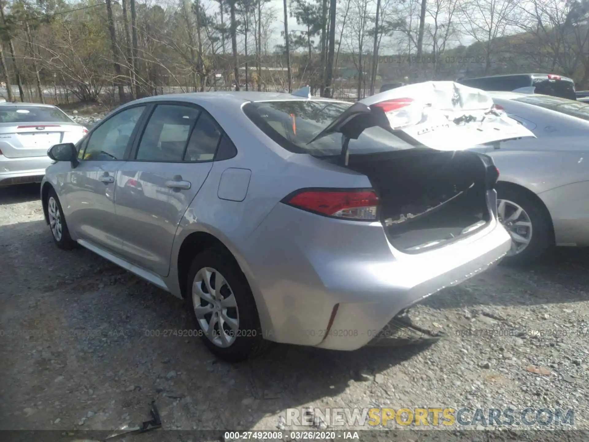 3 Photograph of a damaged car JTDEPRAE2LJ018689 TOYOTA COROLLA 2020