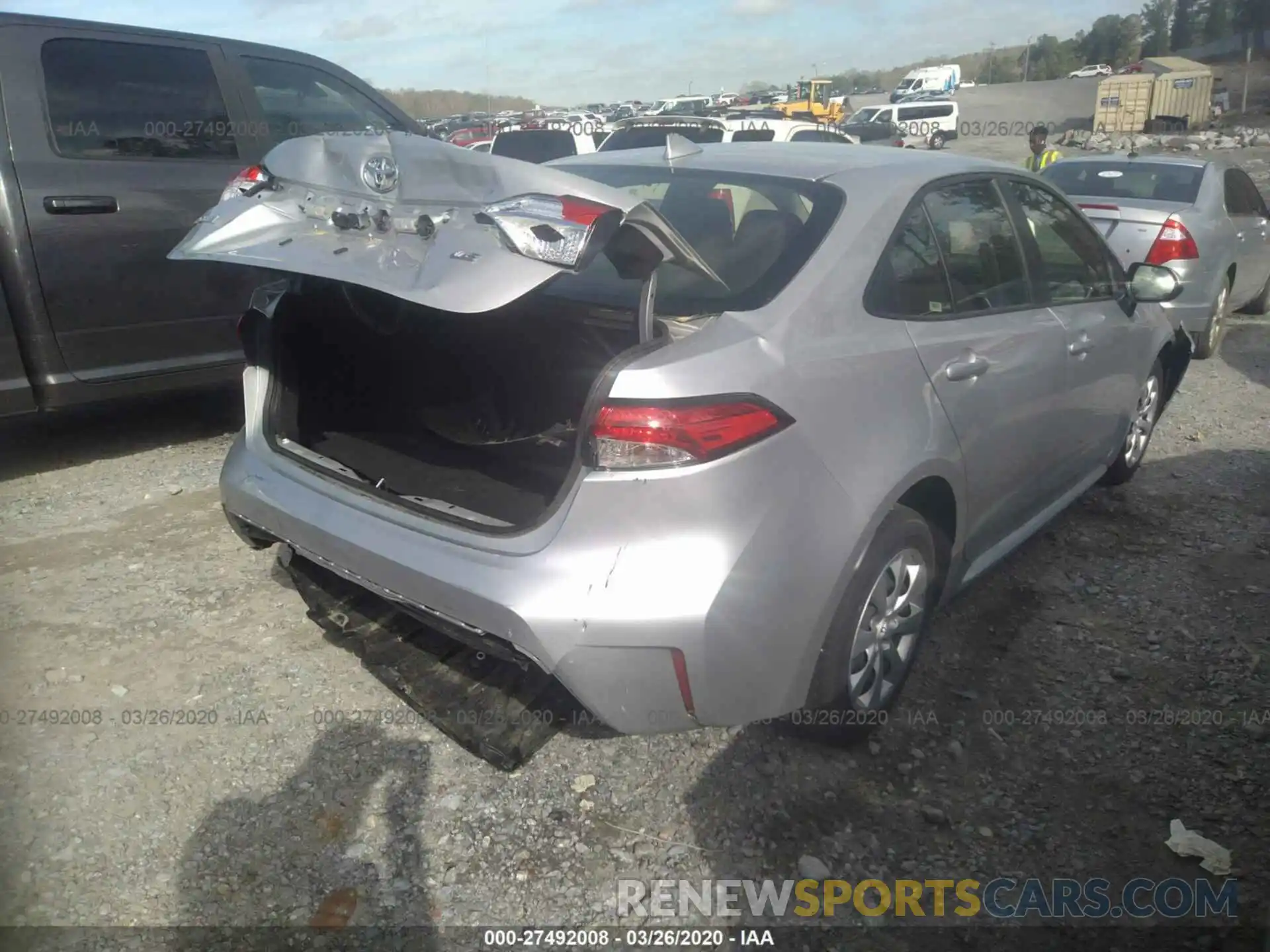 4 Photograph of a damaged car JTDEPRAE2LJ018689 TOYOTA COROLLA 2020