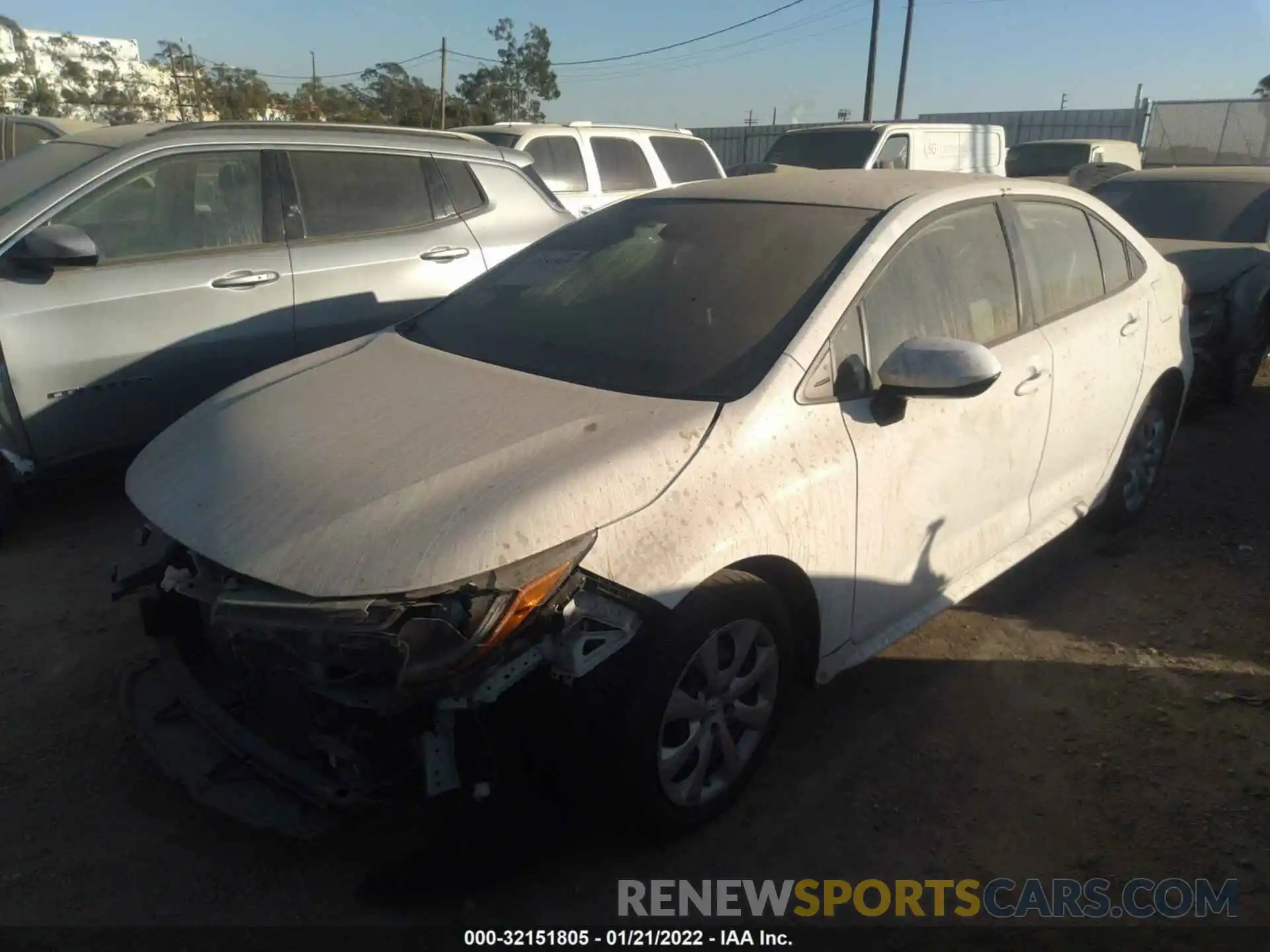 2 Photograph of a damaged car JTDEPRAE2LJ018773 TOYOTA COROLLA 2020