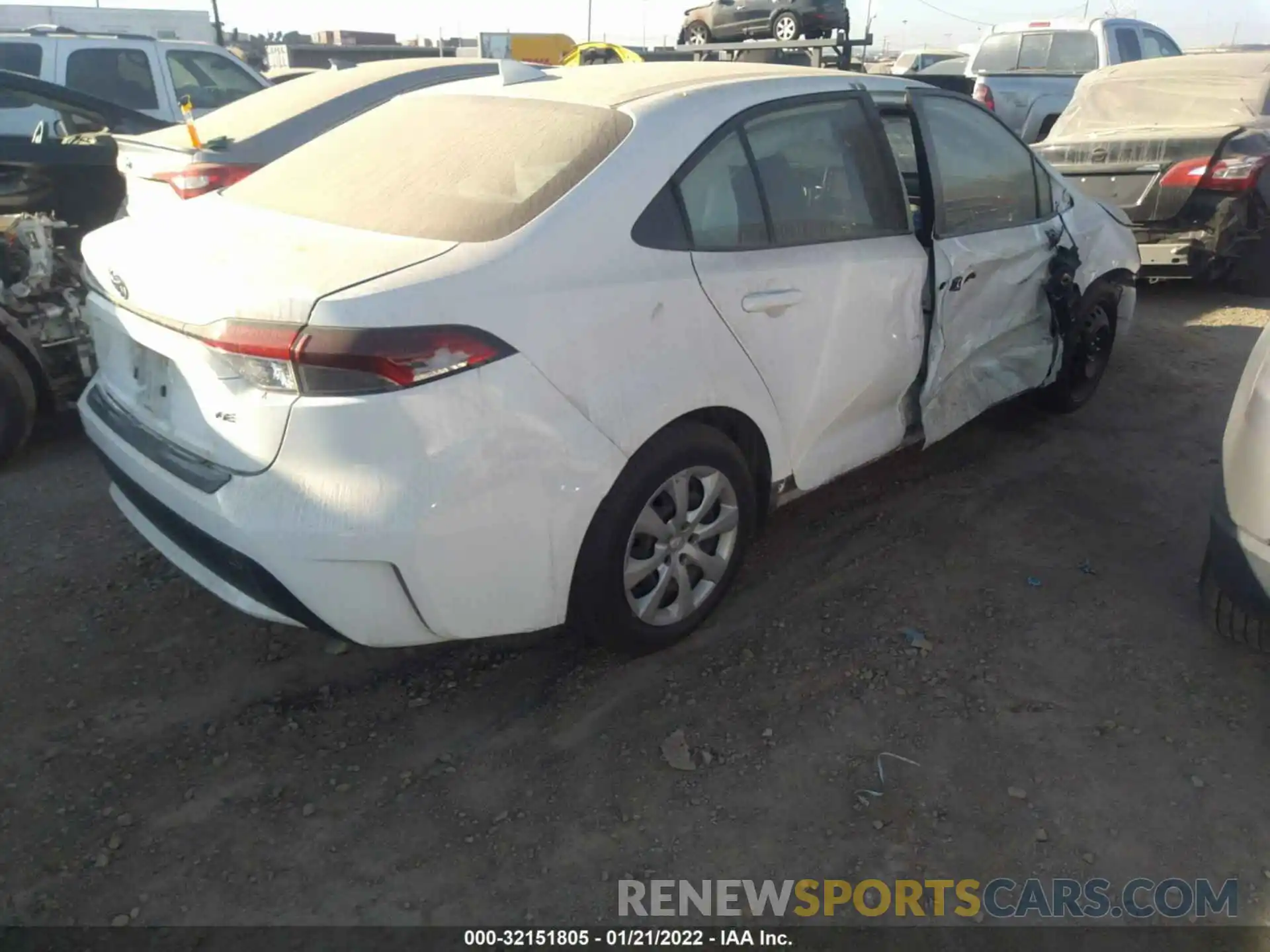 4 Photograph of a damaged car JTDEPRAE2LJ018773 TOYOTA COROLLA 2020