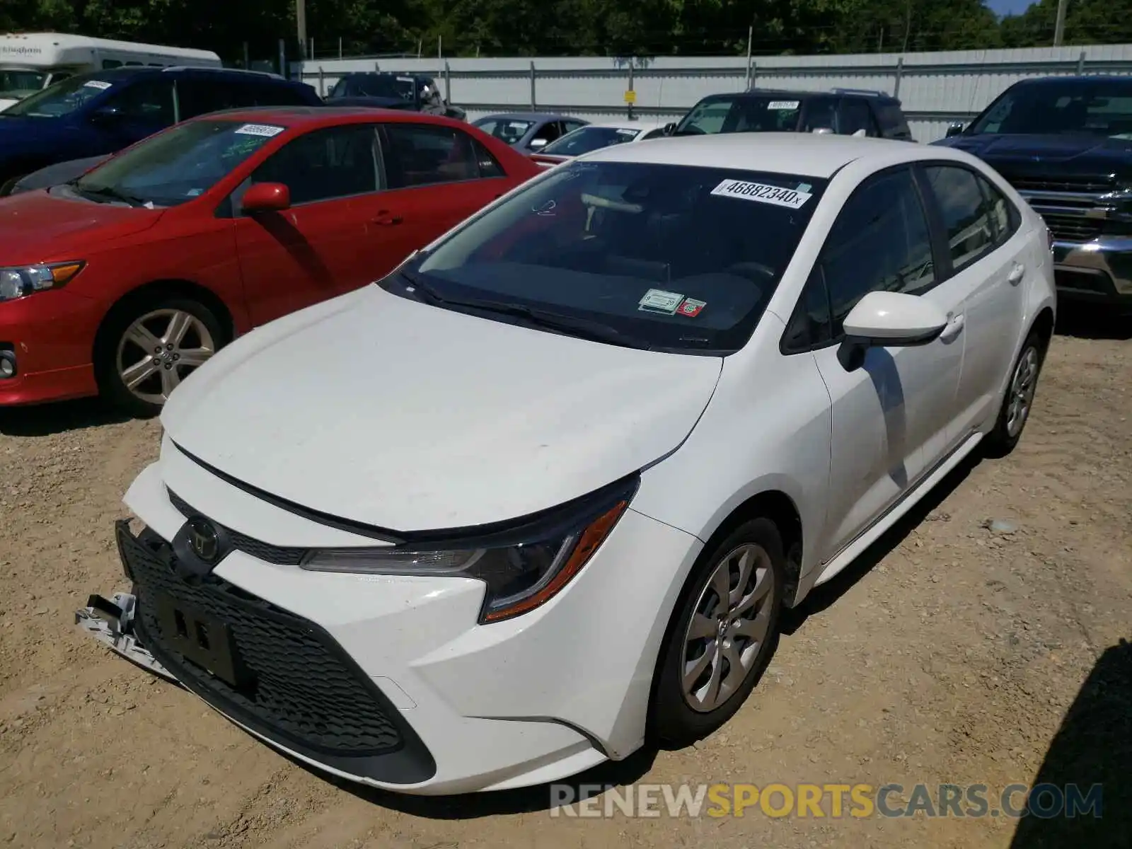 2 Photograph of a damaged car JTDEPRAE2LJ019082 TOYOTA COROLLA 2020