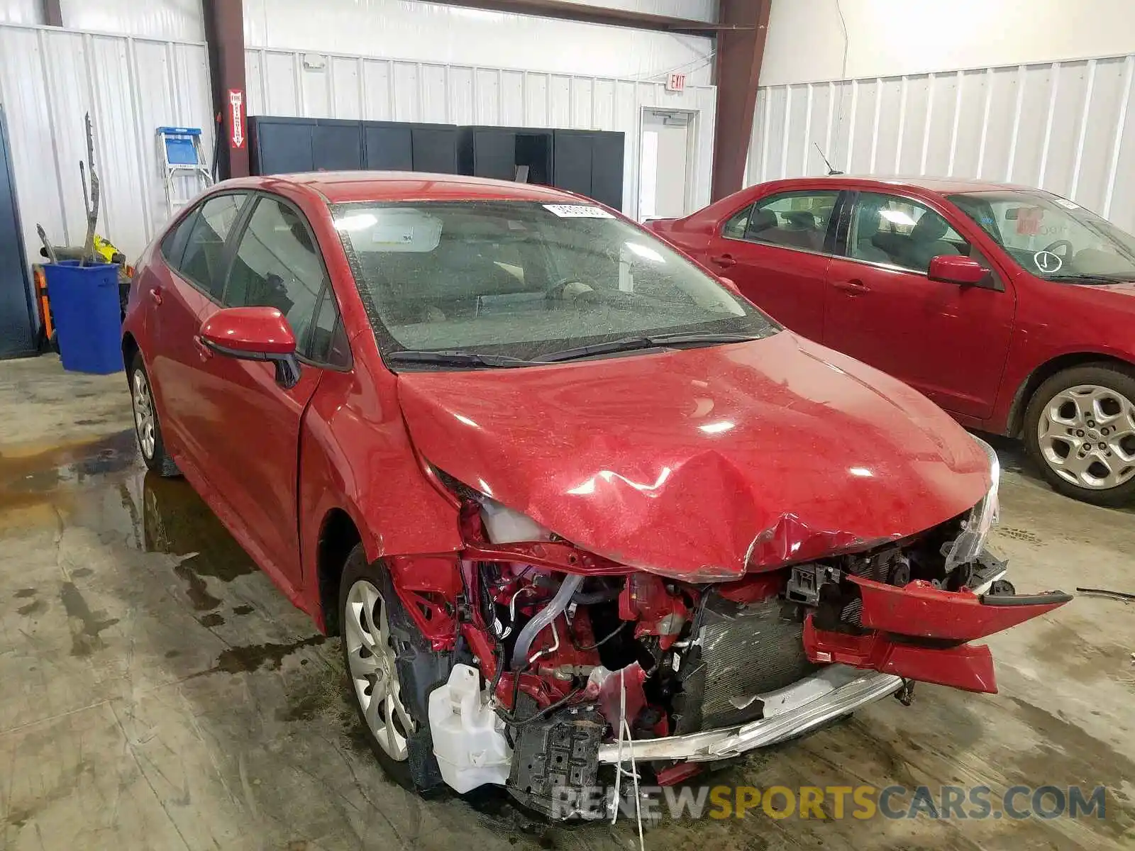 1 Photograph of a damaged car JTDEPRAE2LJ019129 TOYOTA COROLLA 2020