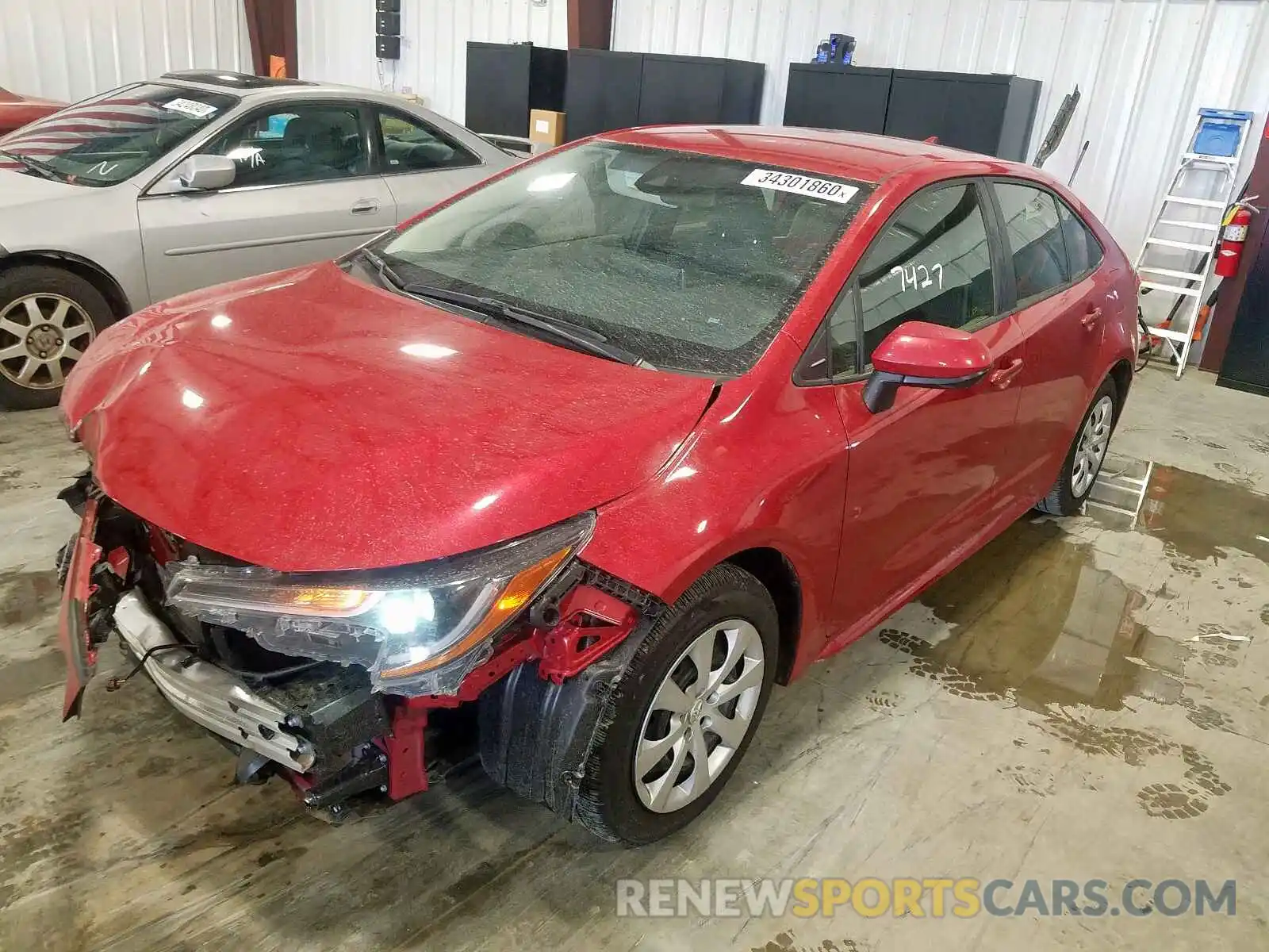 2 Photograph of a damaged car JTDEPRAE2LJ019129 TOYOTA COROLLA 2020