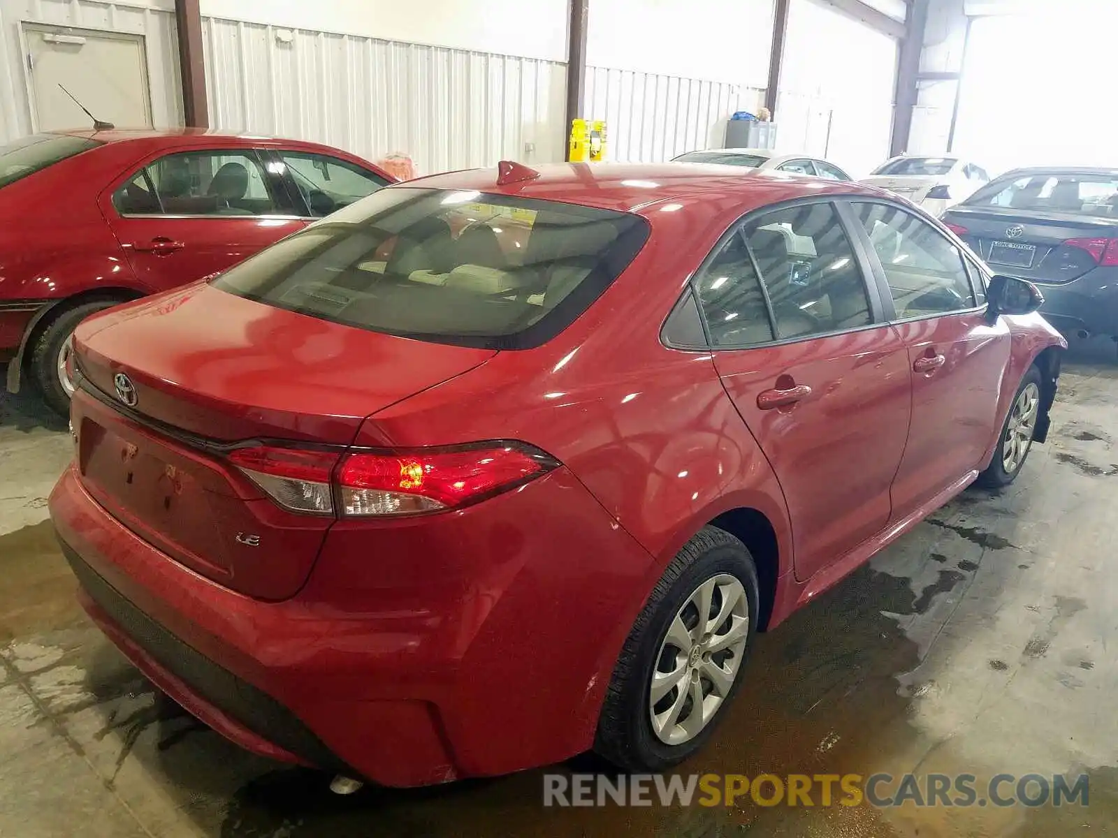 4 Photograph of a damaged car JTDEPRAE2LJ019129 TOYOTA COROLLA 2020