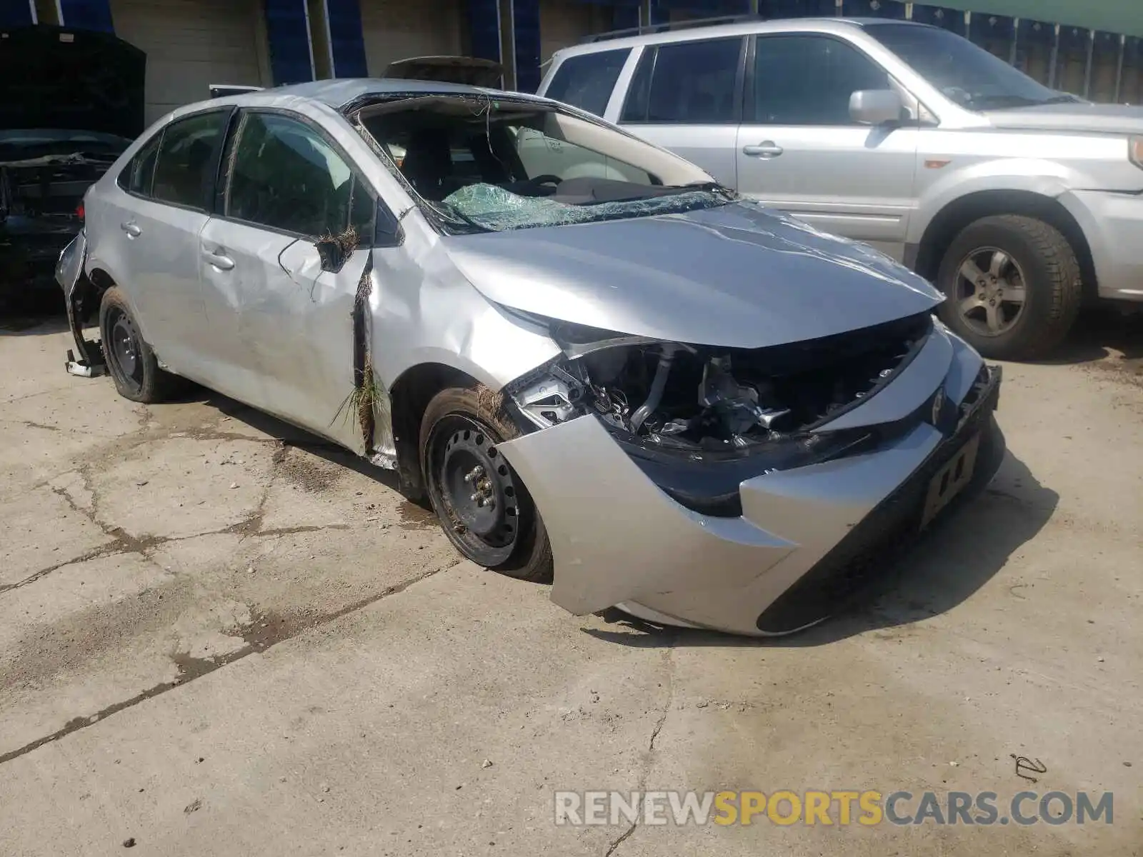 1 Photograph of a damaged car JTDEPRAE2LJ019373 TOYOTA COROLLA 2020