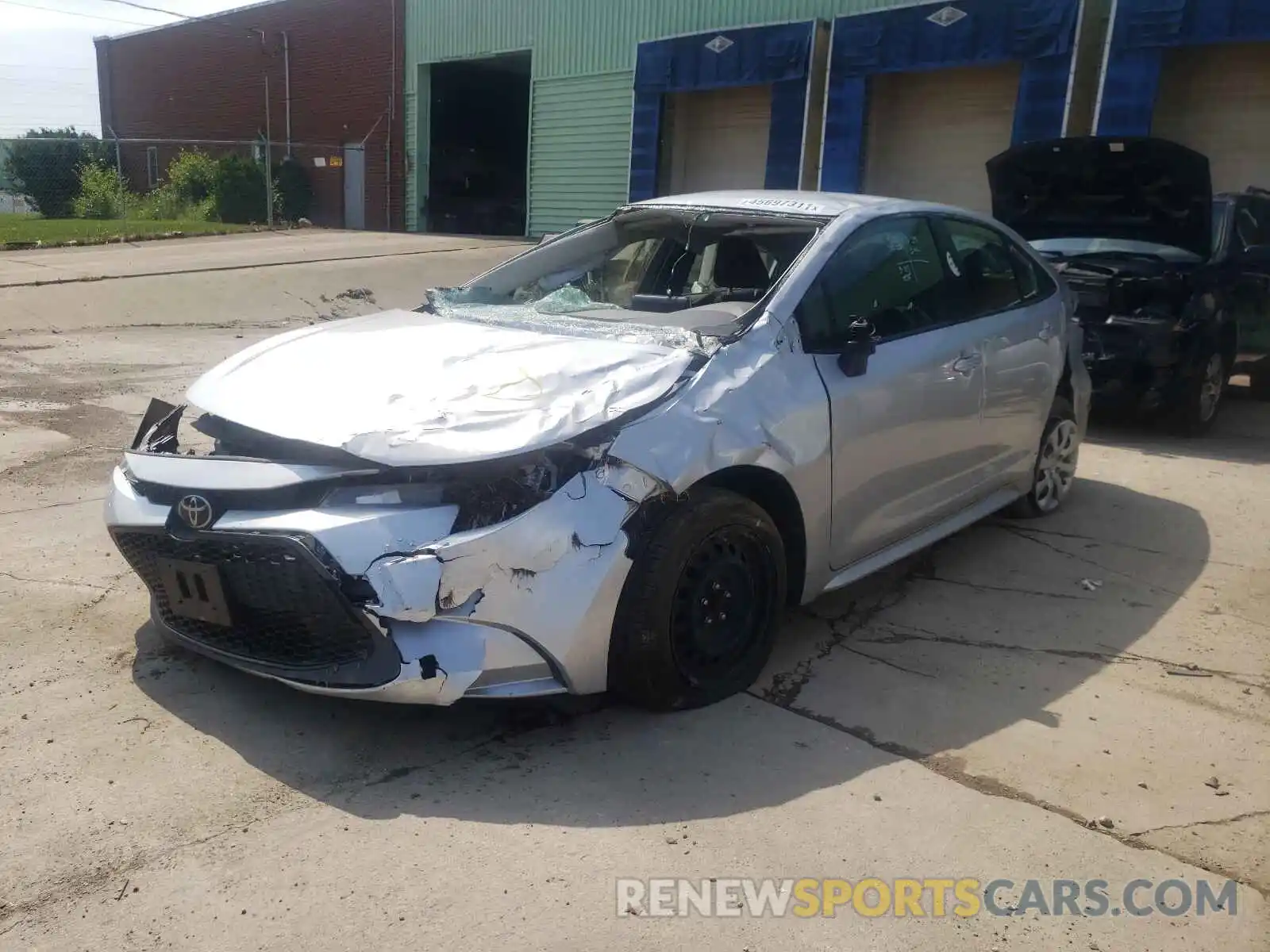 2 Photograph of a damaged car JTDEPRAE2LJ019373 TOYOTA COROLLA 2020