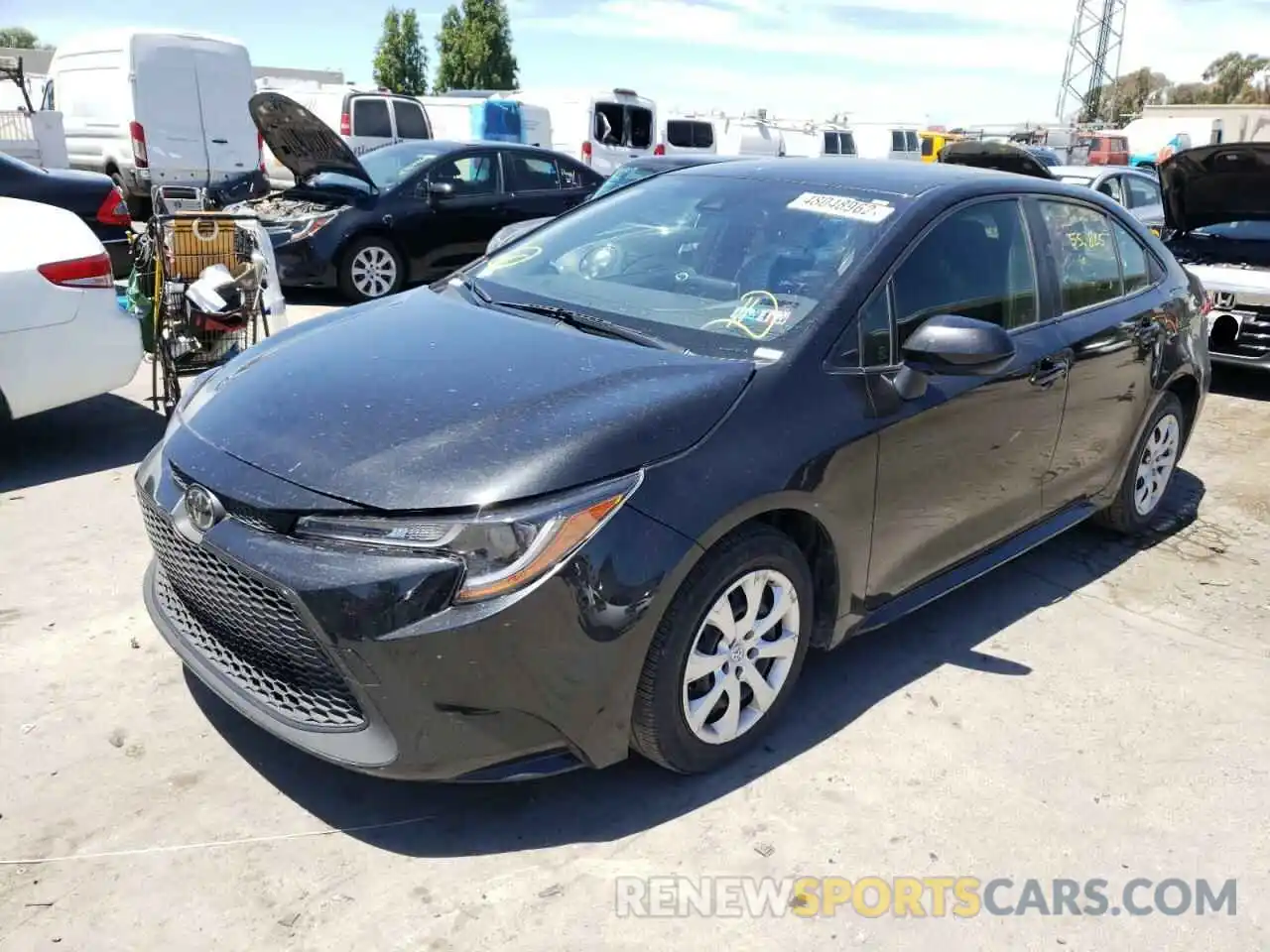 2 Photograph of a damaged car JTDEPRAE2LJ019499 TOYOTA COROLLA 2020