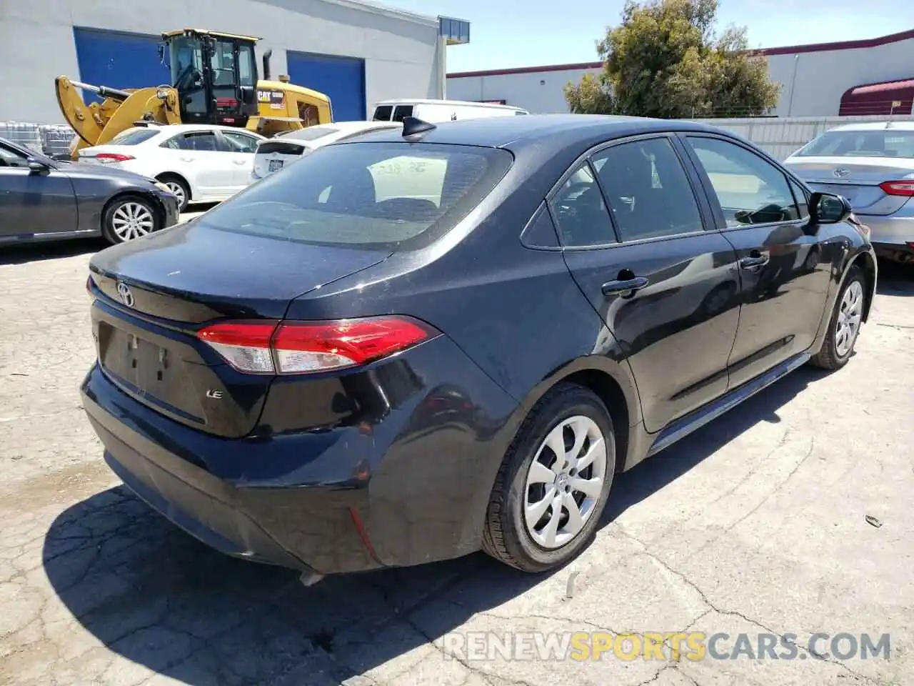 4 Photograph of a damaged car JTDEPRAE2LJ019499 TOYOTA COROLLA 2020