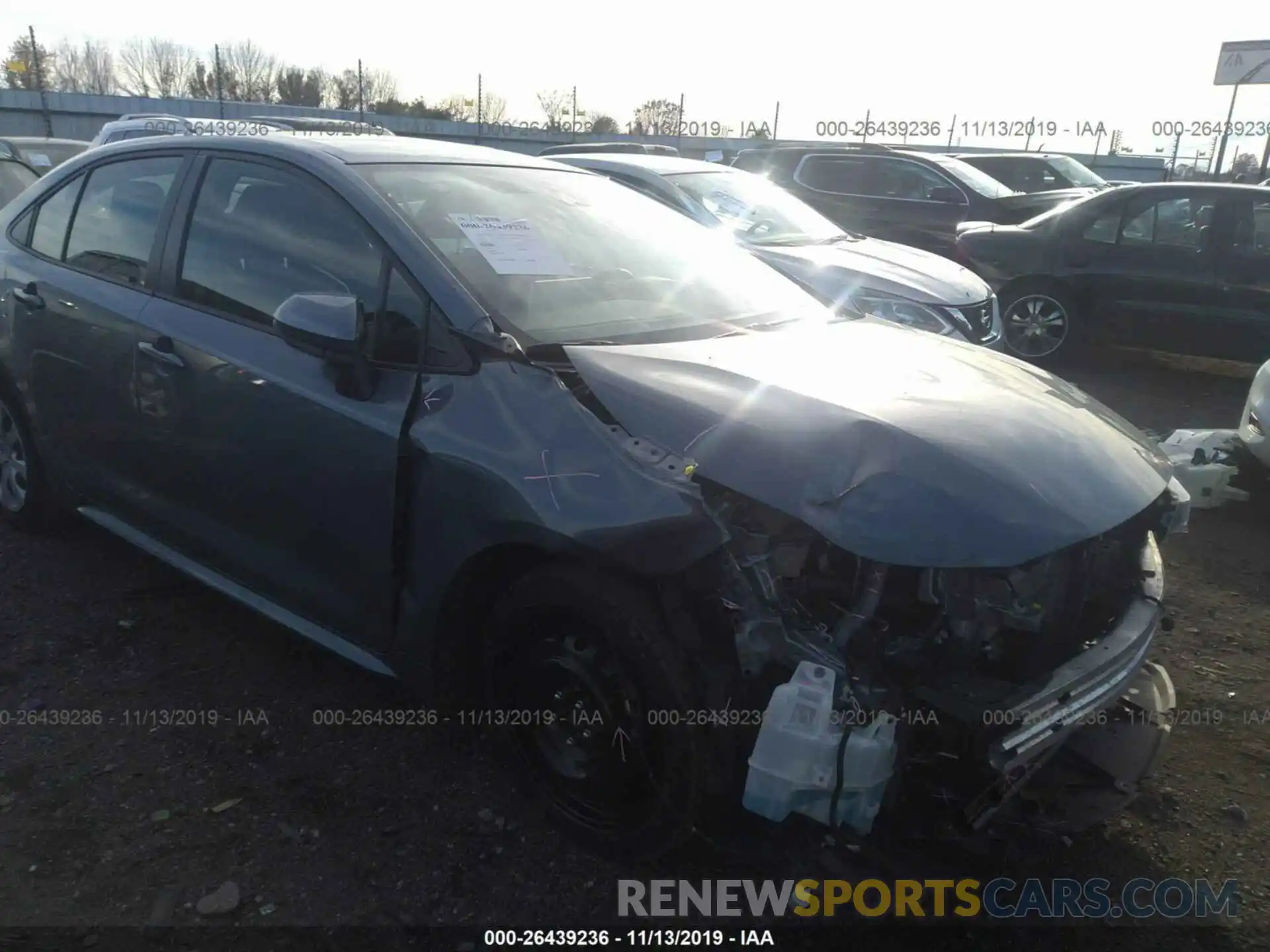 1 Photograph of a damaged car JTDEPRAE2LJ019566 TOYOTA COROLLA 2020