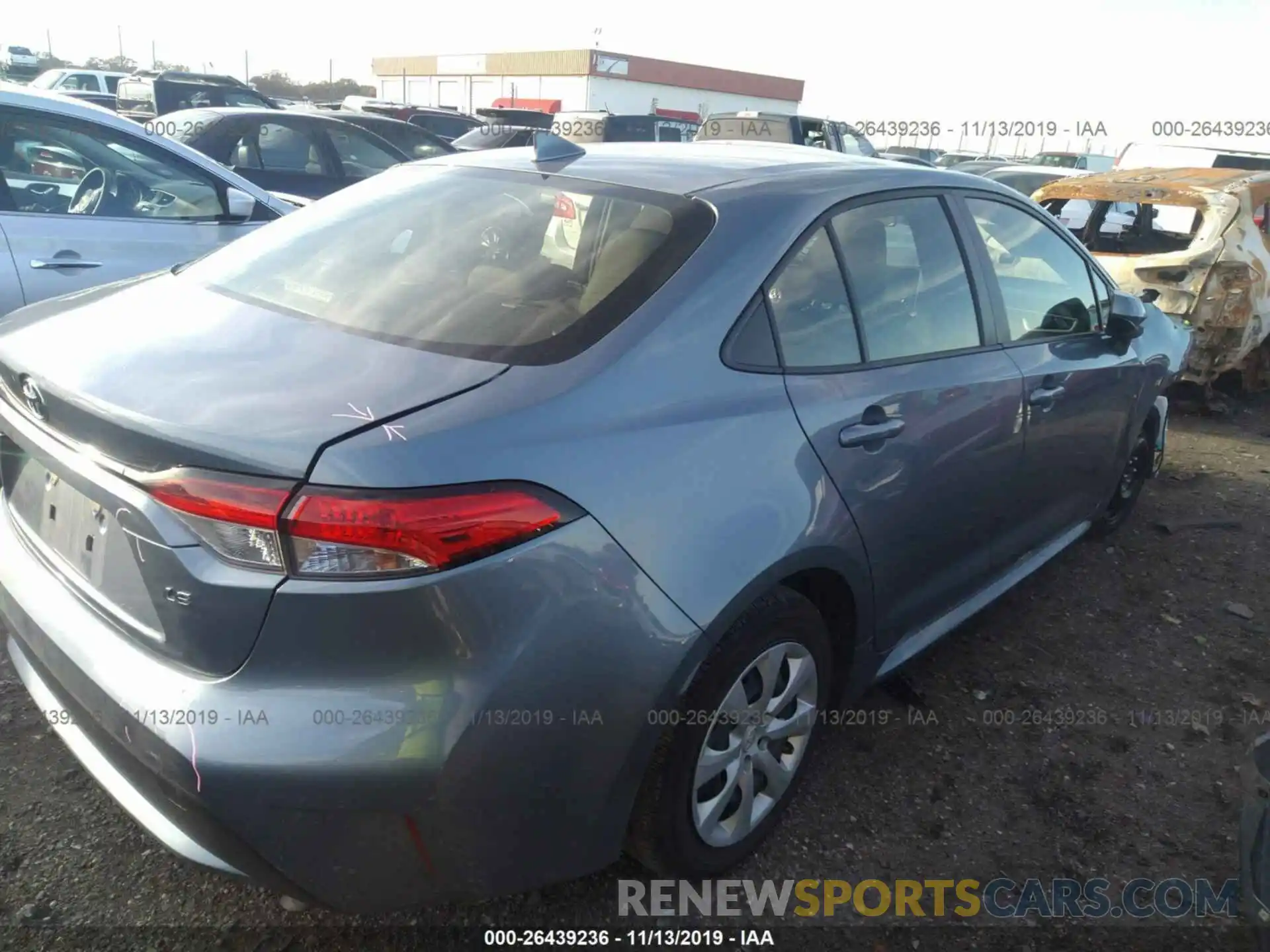 4 Photograph of a damaged car JTDEPRAE2LJ019566 TOYOTA COROLLA 2020