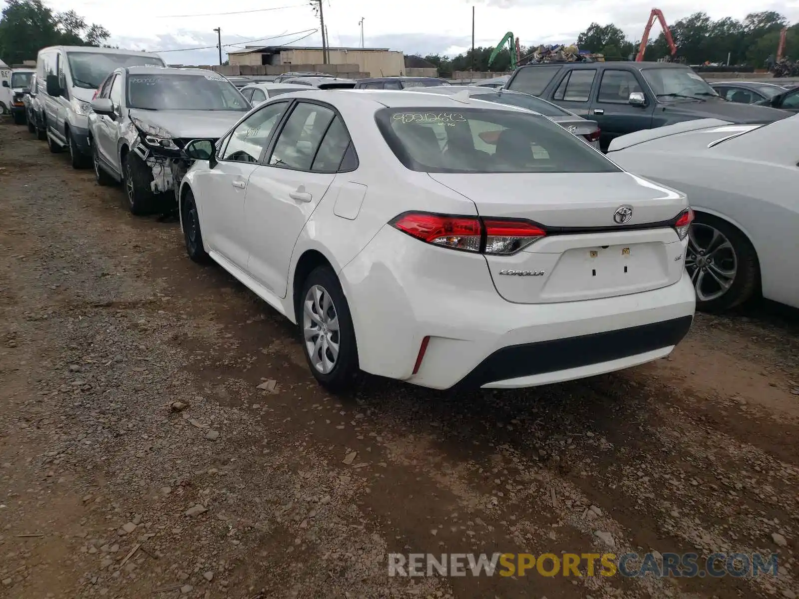 3 Photograph of a damaged car JTDEPRAE2LJ019597 TOYOTA COROLLA 2020