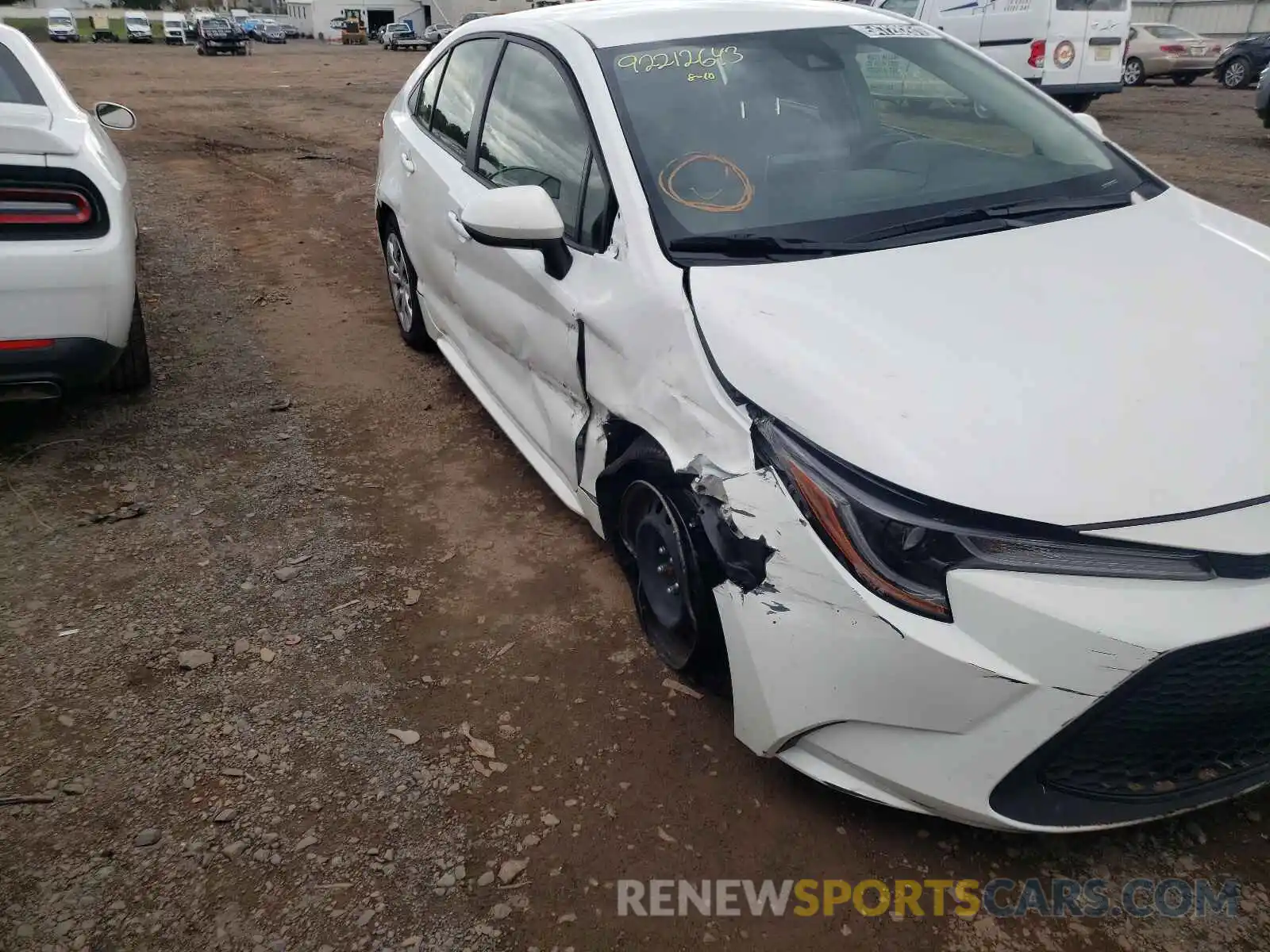 9 Photograph of a damaged car JTDEPRAE2LJ019597 TOYOTA COROLLA 2020