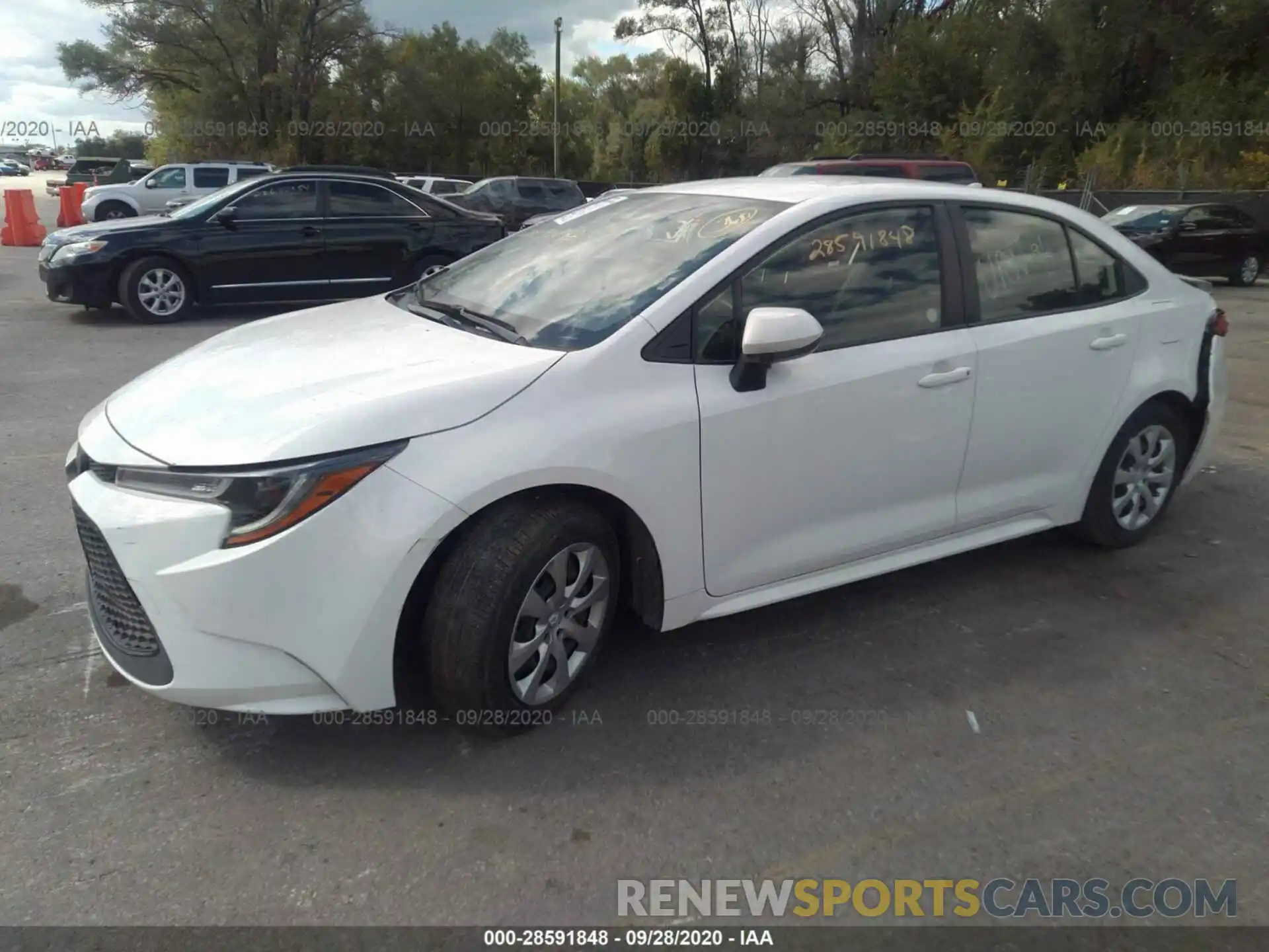 2 Photograph of a damaged car JTDEPRAE2LJ019633 TOYOTA COROLLA 2020