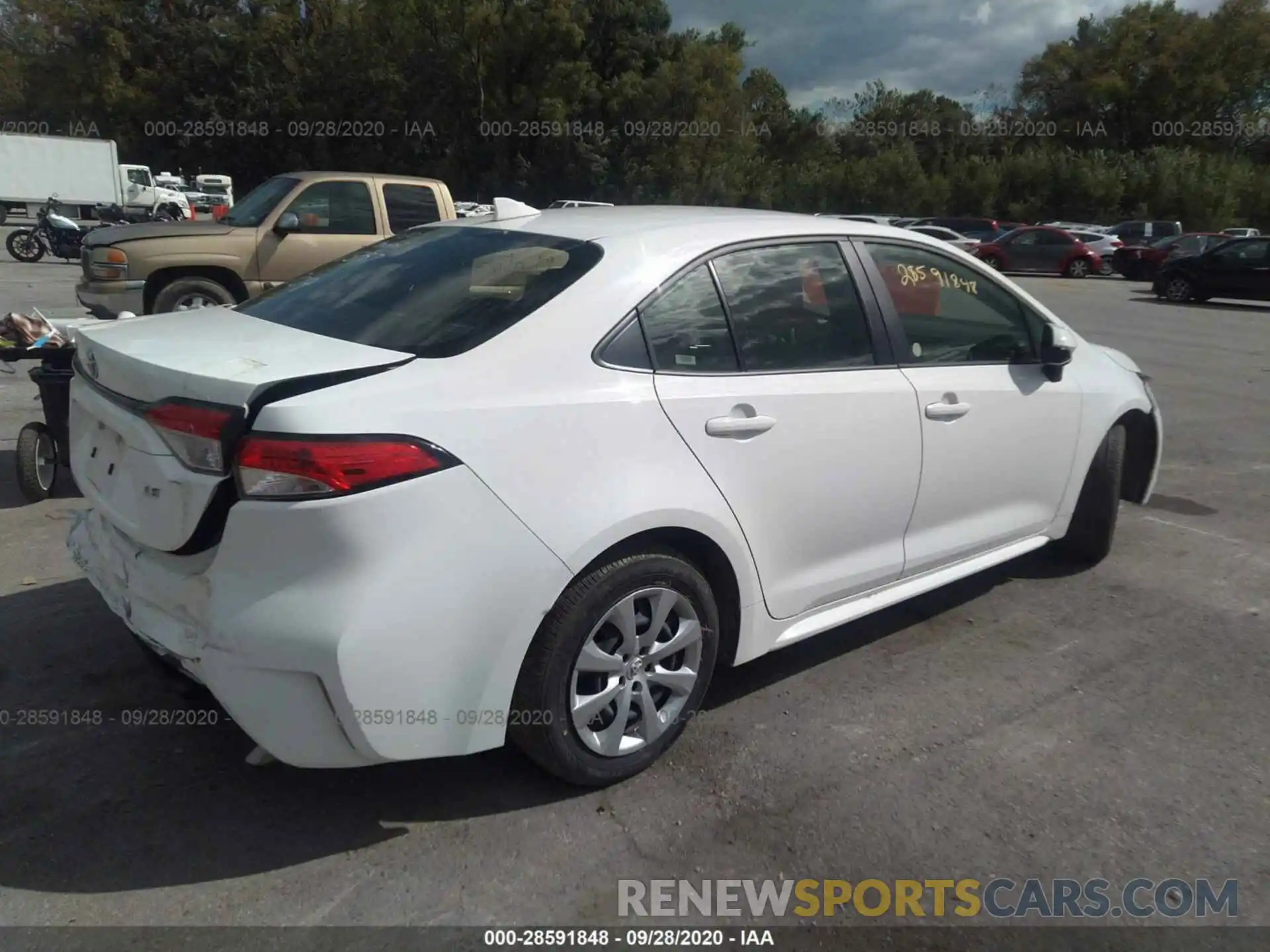 4 Photograph of a damaged car JTDEPRAE2LJ019633 TOYOTA COROLLA 2020