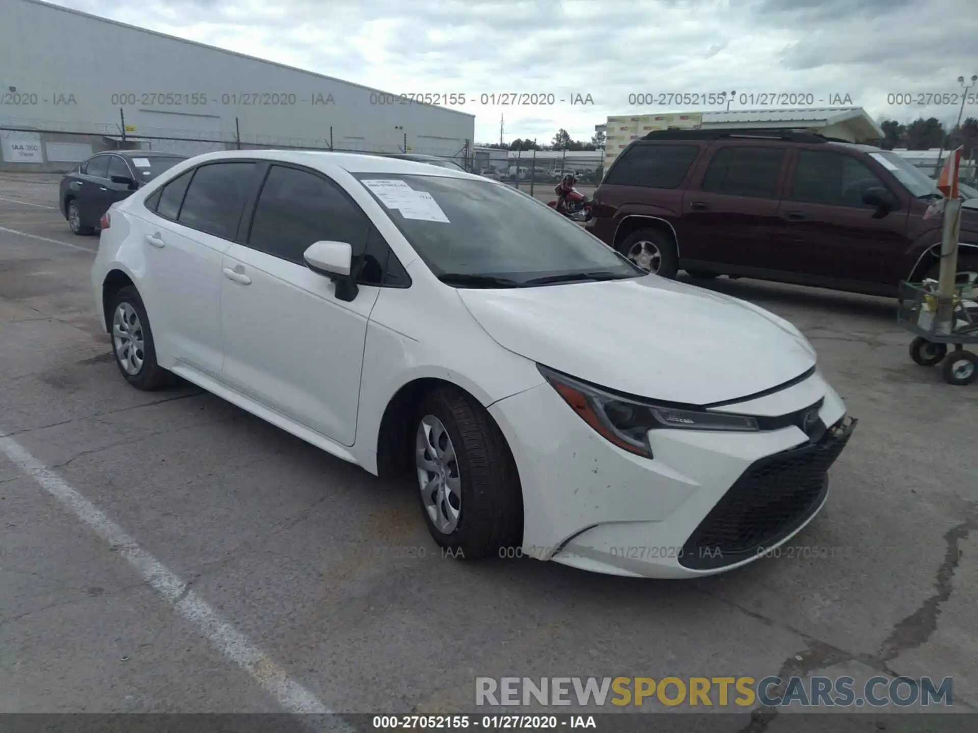 1 Photograph of a damaged car JTDEPRAE2LJ019647 TOYOTA COROLLA 2020