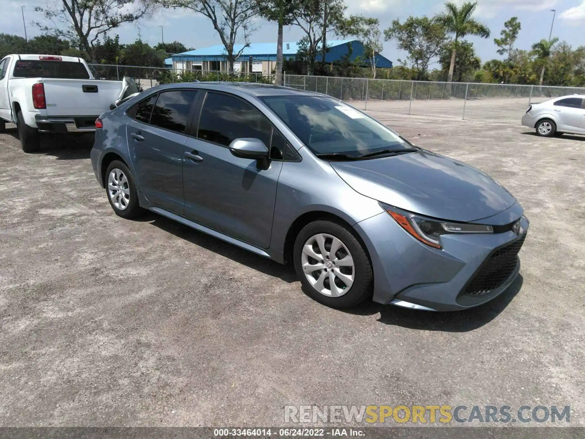 1 Photograph of a damaged car JTDEPRAE2LJ019714 TOYOTA COROLLA 2020