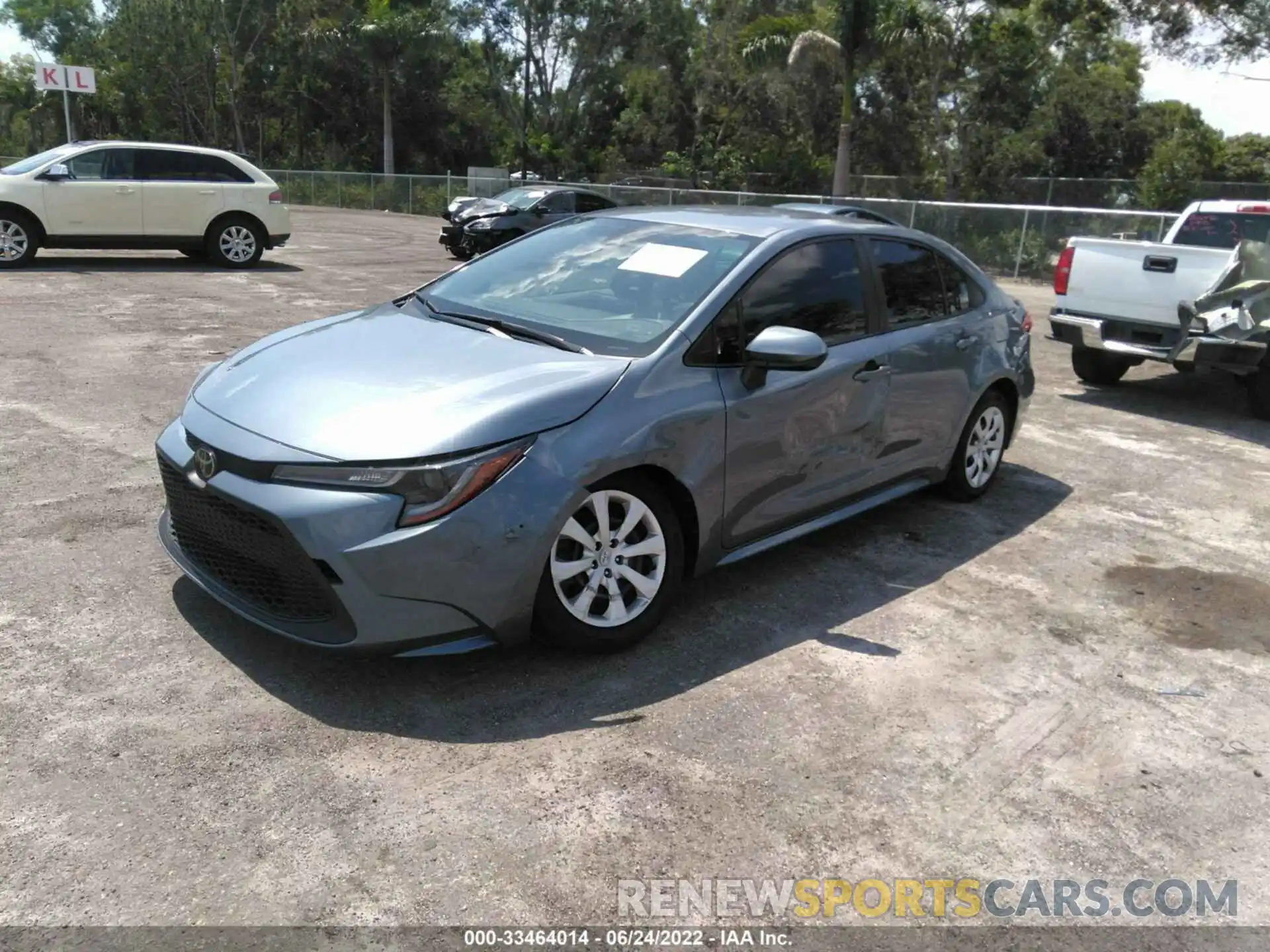 2 Photograph of a damaged car JTDEPRAE2LJ019714 TOYOTA COROLLA 2020