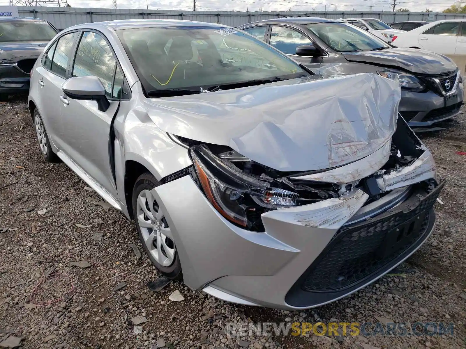 1 Photograph of a damaged car JTDEPRAE2LJ020197 TOYOTA COROLLA 2020