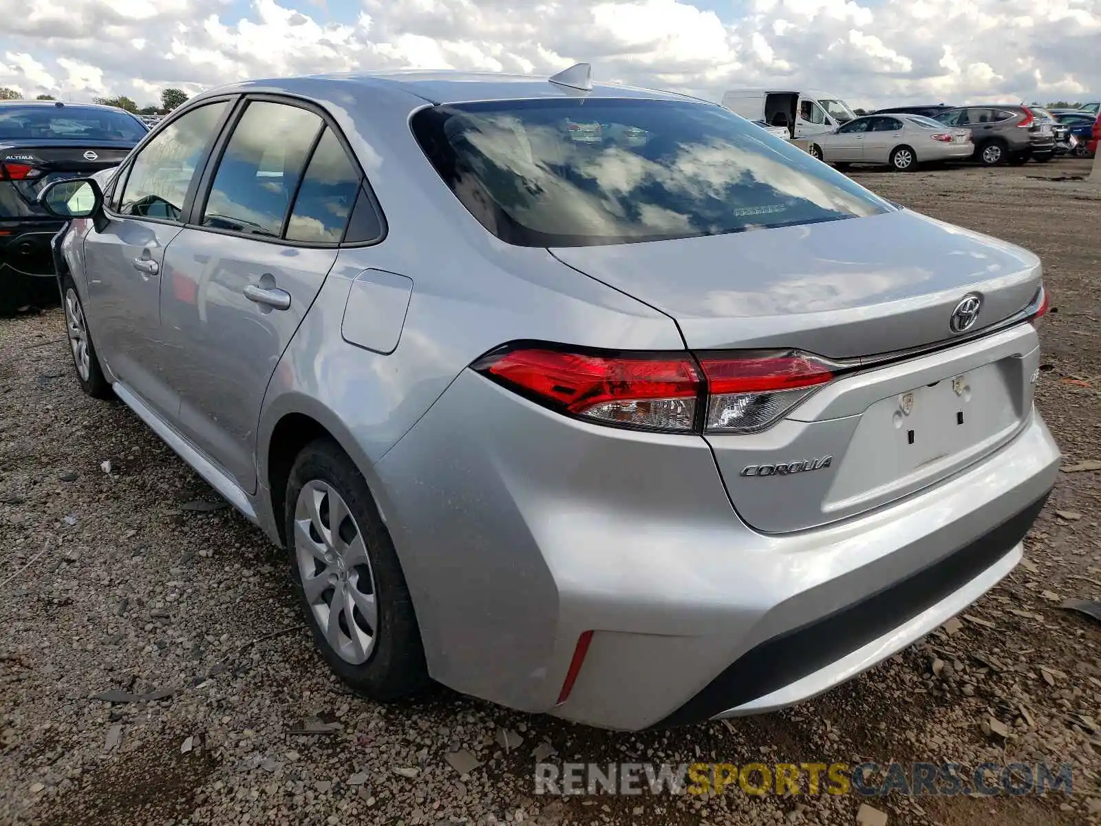 3 Photograph of a damaged car JTDEPRAE2LJ020197 TOYOTA COROLLA 2020