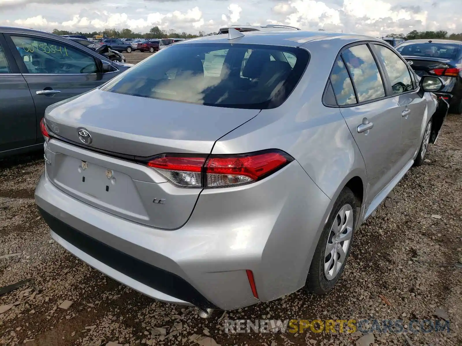 4 Photograph of a damaged car JTDEPRAE2LJ020197 TOYOTA COROLLA 2020