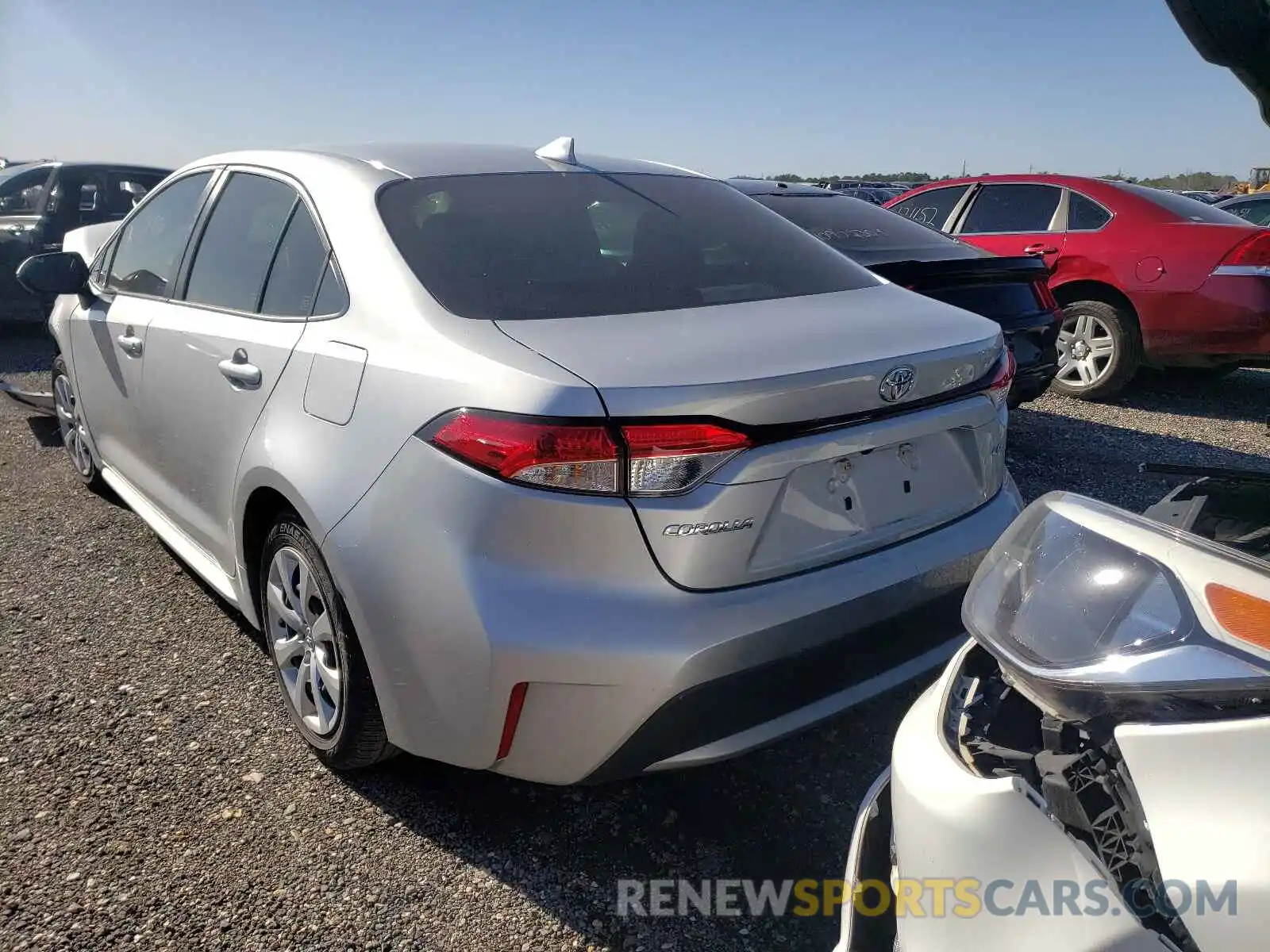 3 Photograph of a damaged car JTDEPRAE2LJ020796 TOYOTA COROLLA 2020