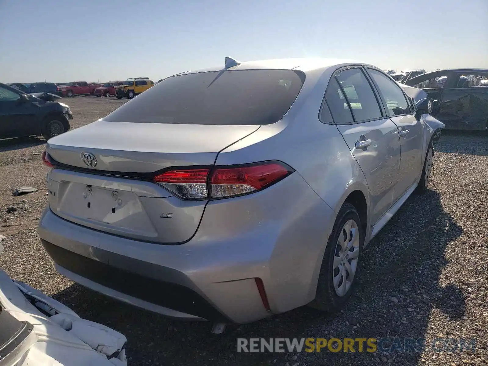 4 Photograph of a damaged car JTDEPRAE2LJ020796 TOYOTA COROLLA 2020