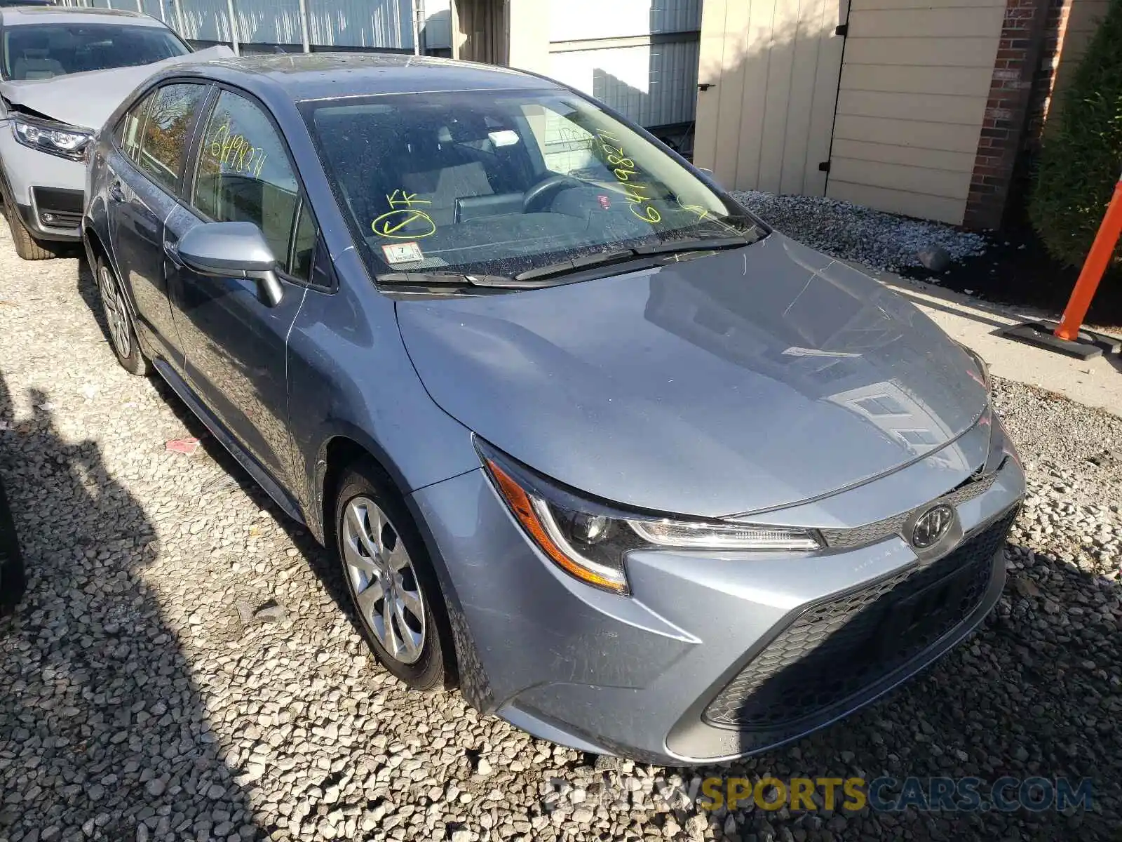 1 Photograph of a damaged car JTDEPRAE2LJ020829 TOYOTA COROLLA 2020