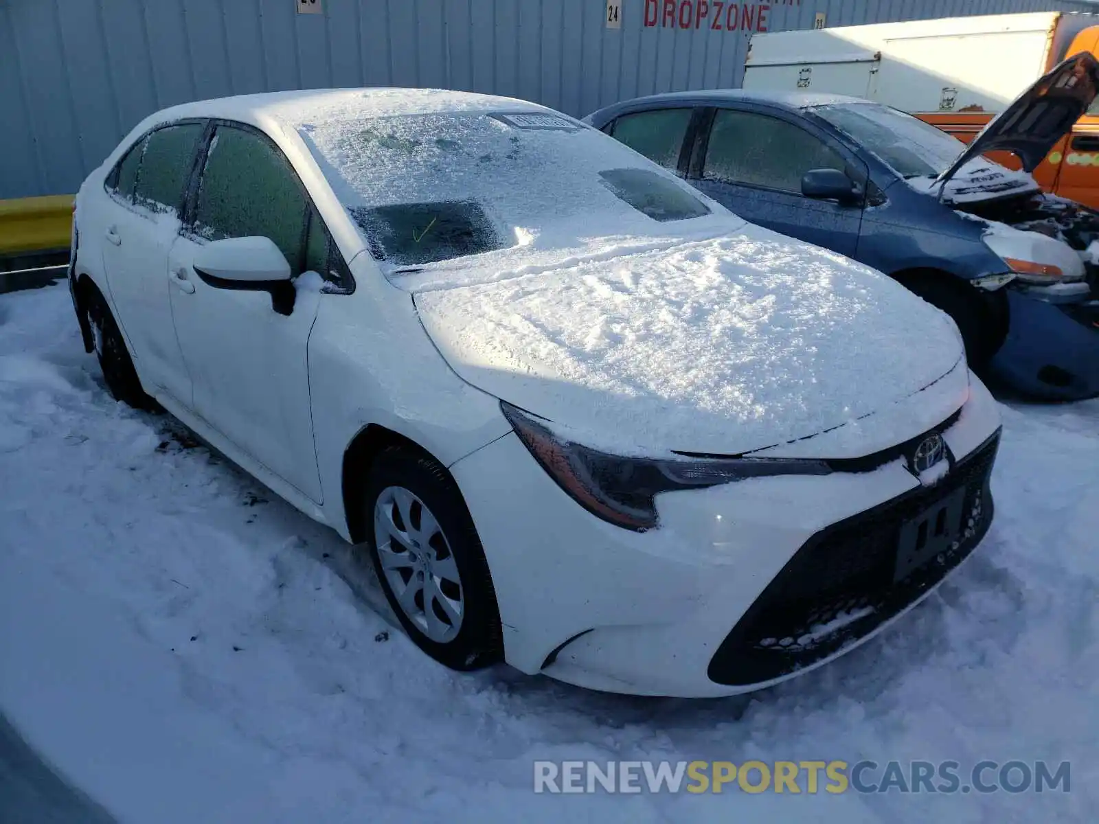 1 Photograph of a damaged car JTDEPRAE2LJ020846 TOYOTA COROLLA 2020