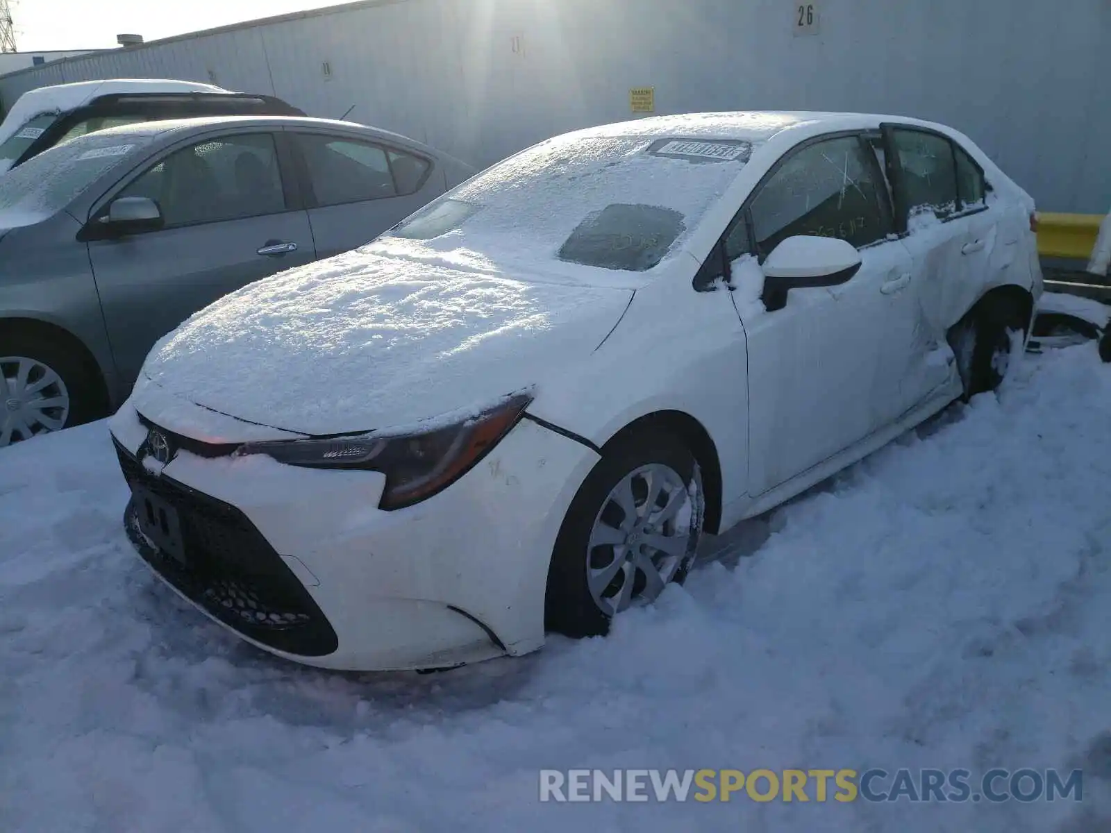 2 Photograph of a damaged car JTDEPRAE2LJ020846 TOYOTA COROLLA 2020