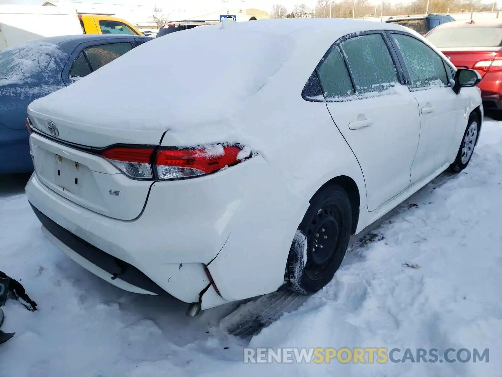 4 Photograph of a damaged car JTDEPRAE2LJ020846 TOYOTA COROLLA 2020