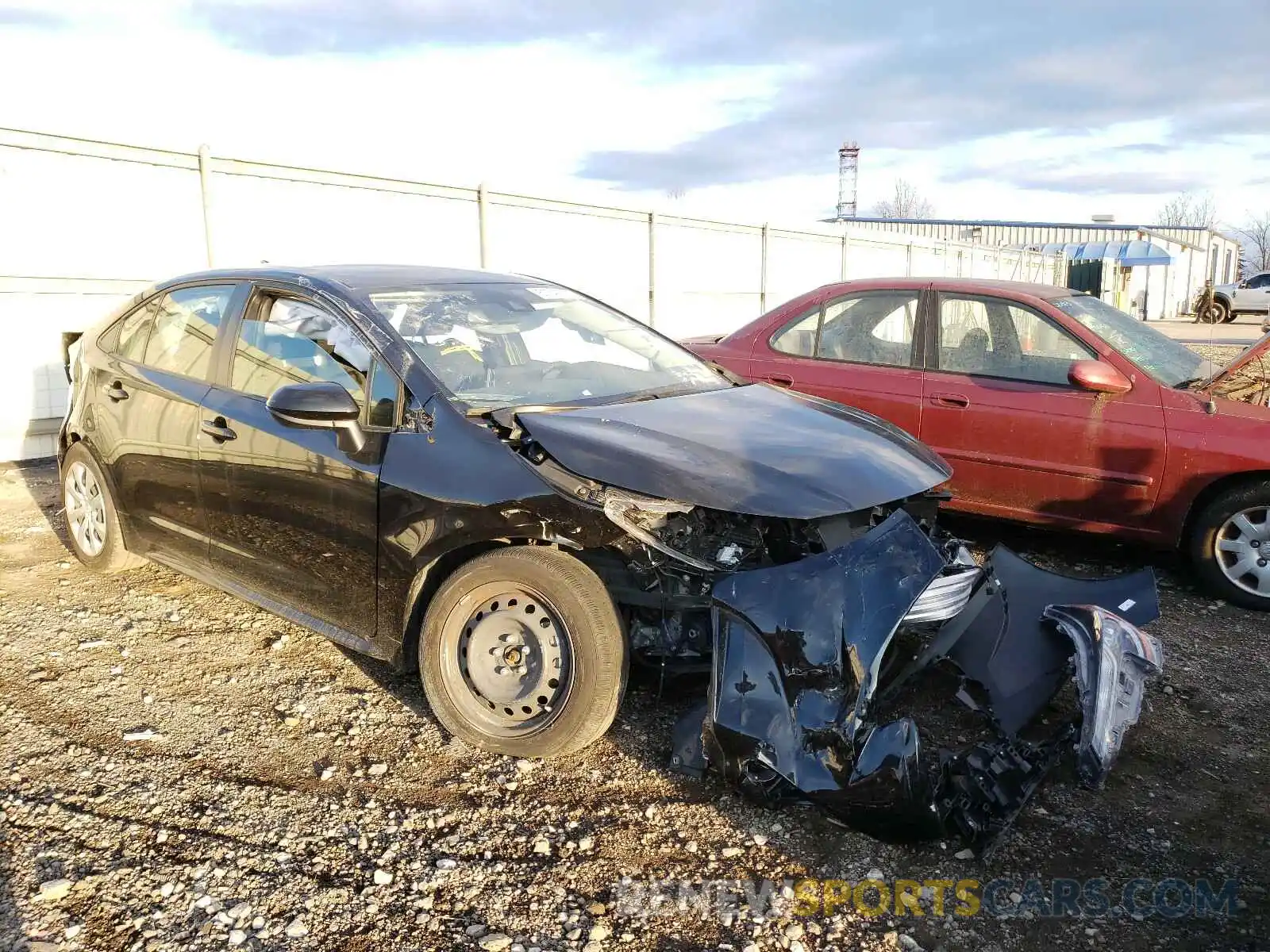 1 Photograph of a damaged car JTDEPRAE2LJ021382 TOYOTA COROLLA 2020