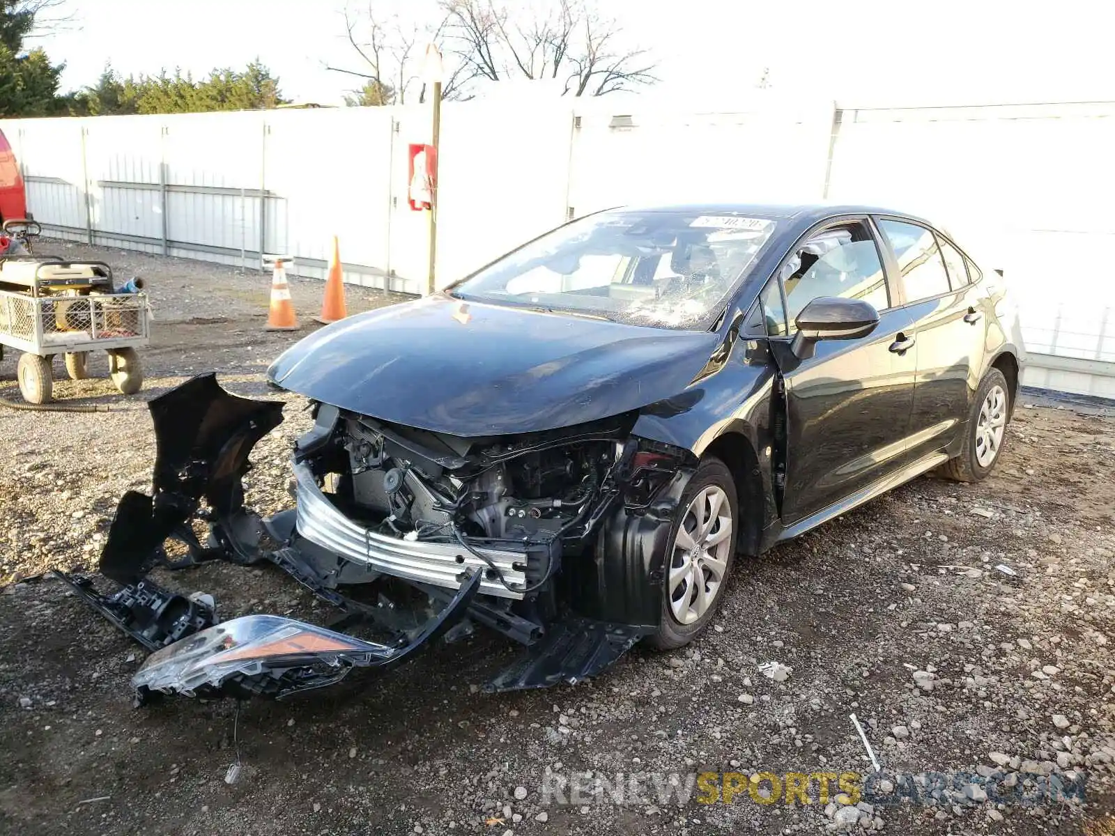 2 Photograph of a damaged car JTDEPRAE2LJ021382 TOYOTA COROLLA 2020