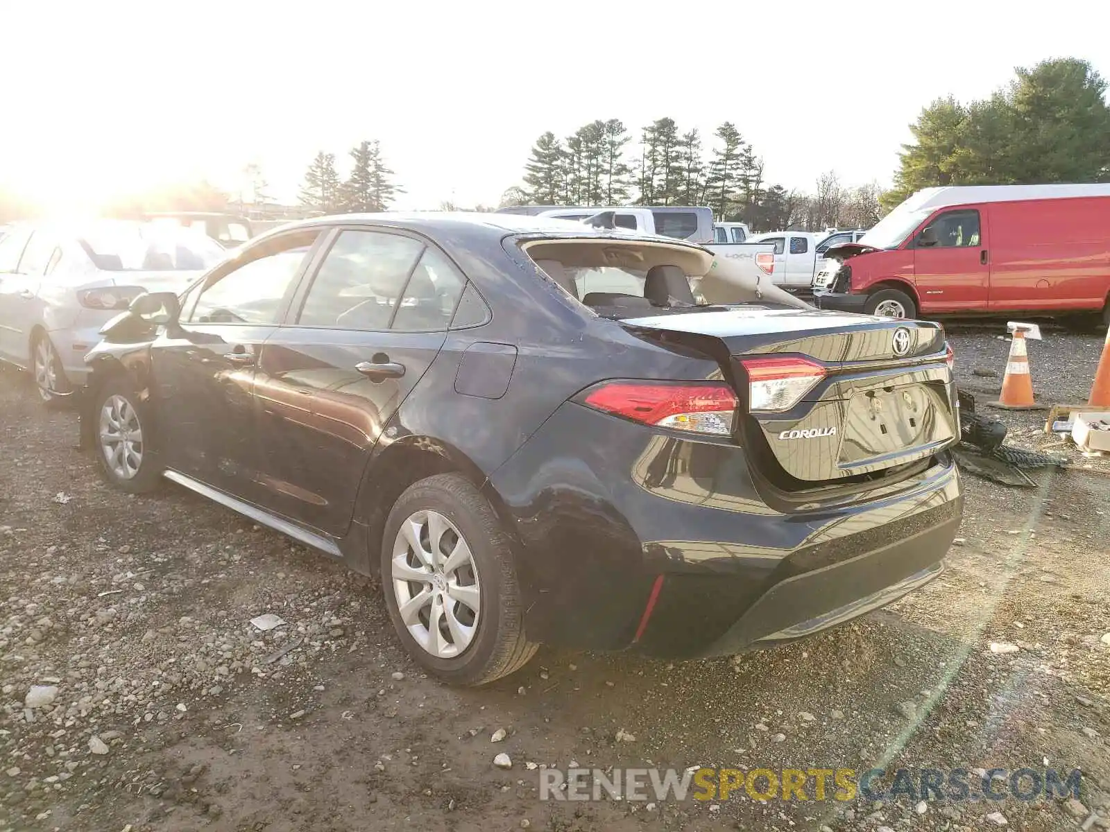 3 Photograph of a damaged car JTDEPRAE2LJ021382 TOYOTA COROLLA 2020