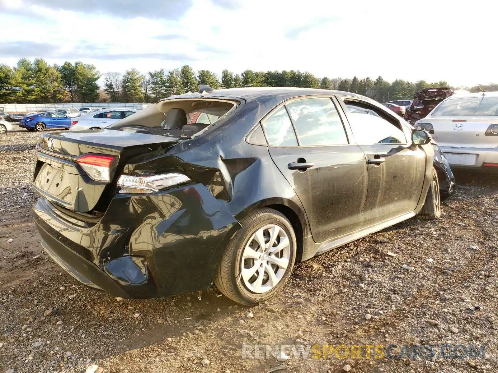 4 Photograph of a damaged car JTDEPRAE2LJ021382 TOYOTA COROLLA 2020