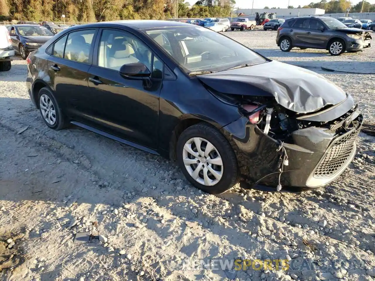 1 Photograph of a damaged car JTDEPRAE2LJ022127 TOYOTA COROLLA 2020