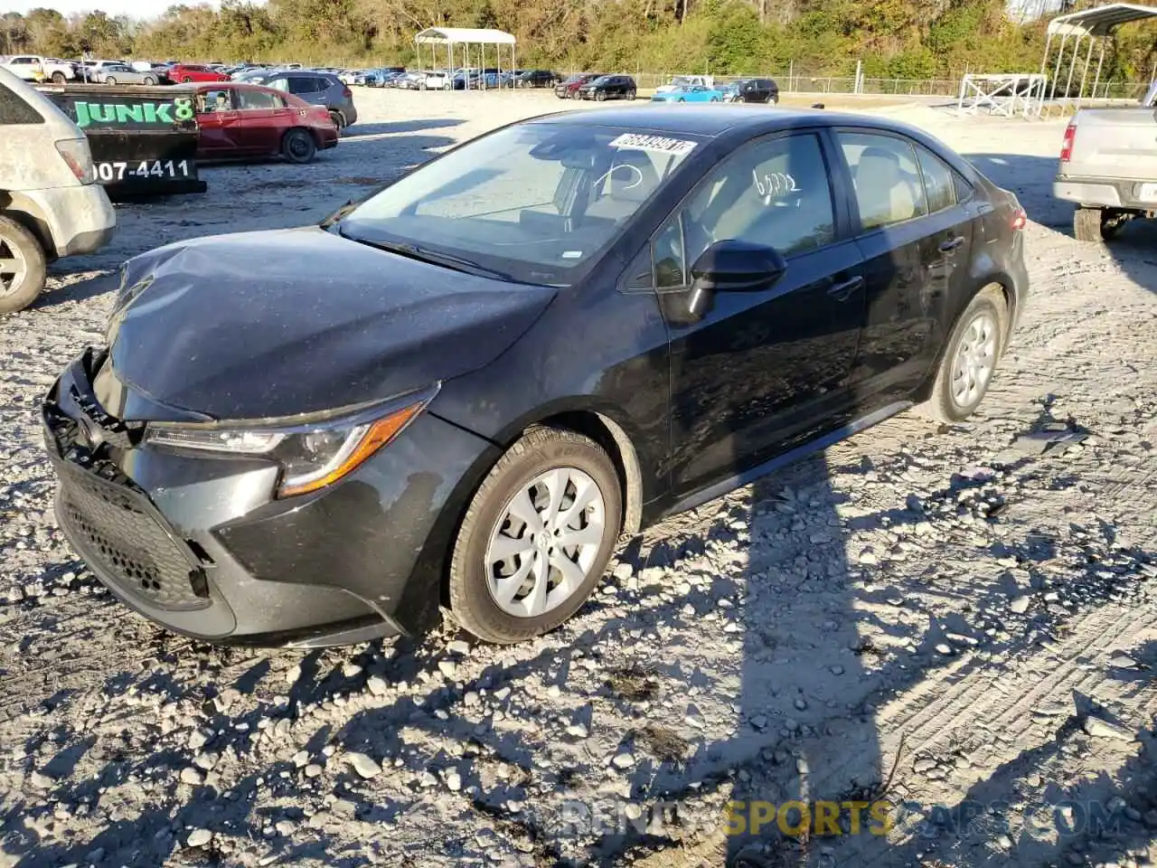 2 Photograph of a damaged car JTDEPRAE2LJ022127 TOYOTA COROLLA 2020