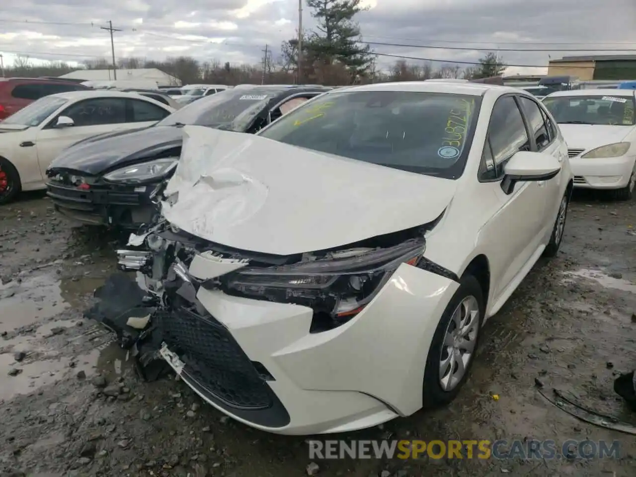 2 Photograph of a damaged car JTDEPRAE2LJ022208 TOYOTA COROLLA 2020