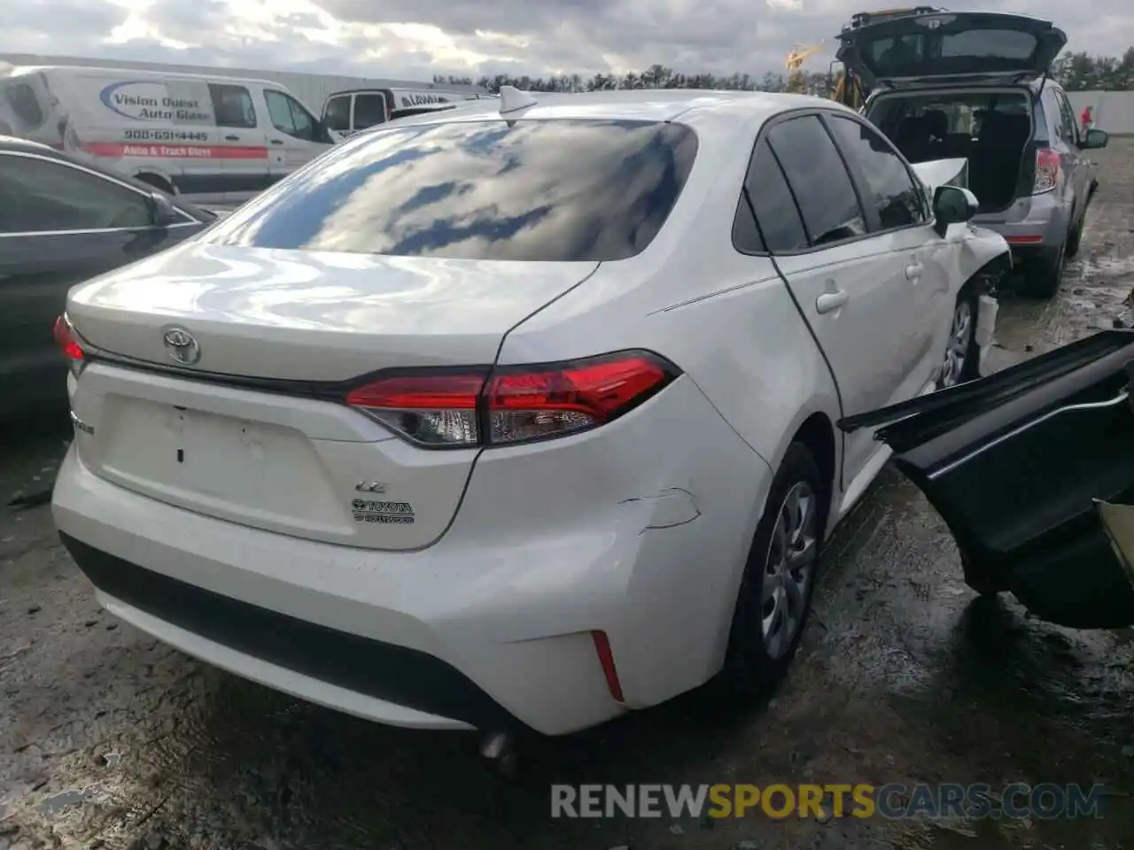 4 Photograph of a damaged car JTDEPRAE2LJ022208 TOYOTA COROLLA 2020