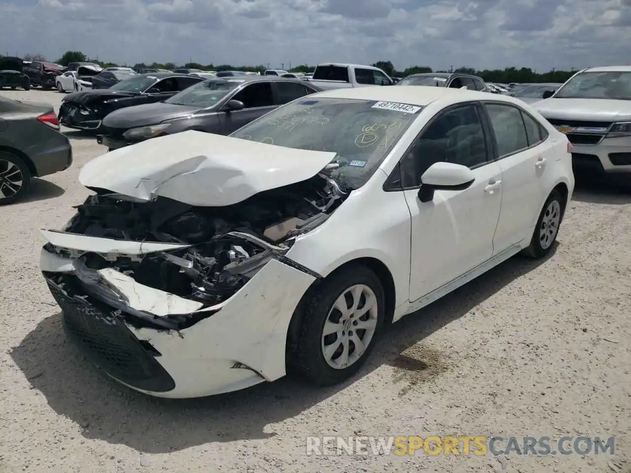 2 Photograph of a damaged car JTDEPRAE2LJ022371 TOYOTA COROLLA 2020