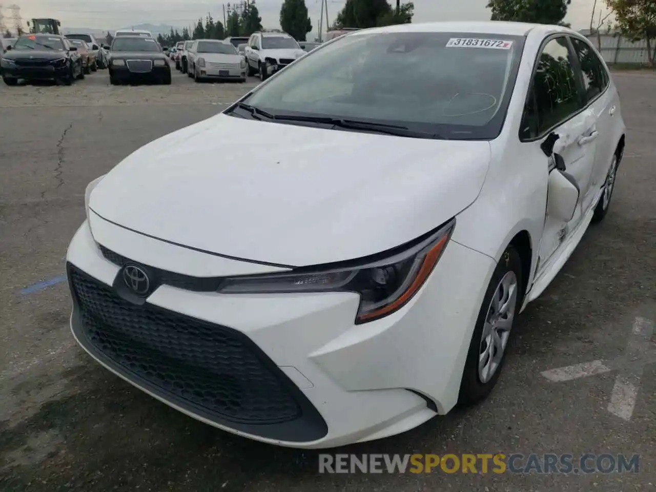 2 Photograph of a damaged car JTDEPRAE2LJ022452 TOYOTA COROLLA 2020