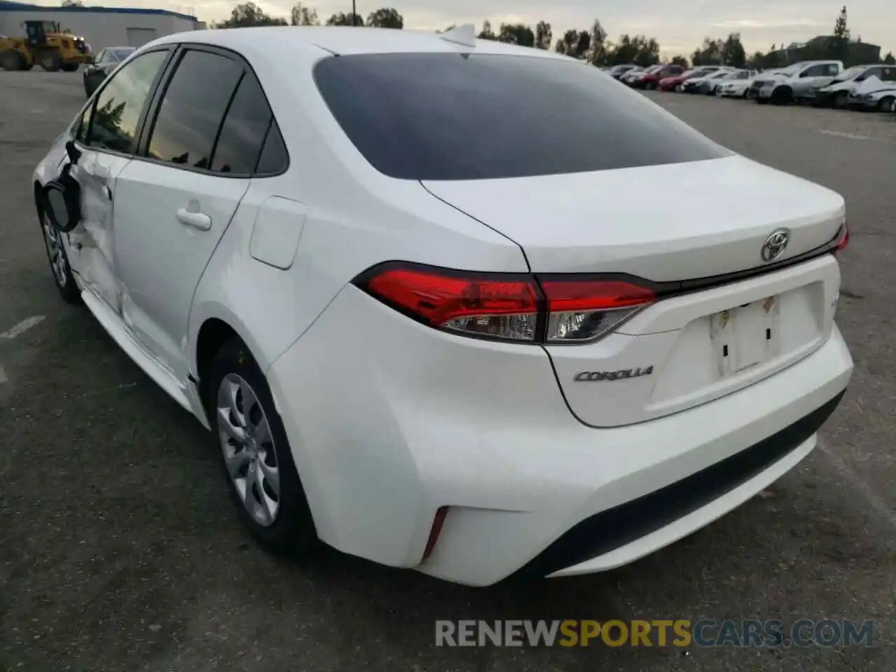 3 Photograph of a damaged car JTDEPRAE2LJ022452 TOYOTA COROLLA 2020