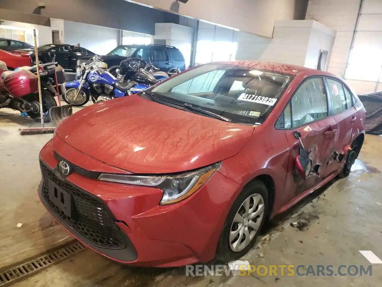 2 Photograph of a damaged car JTDEPRAE2LJ022757 TOYOTA COROLLA 2020