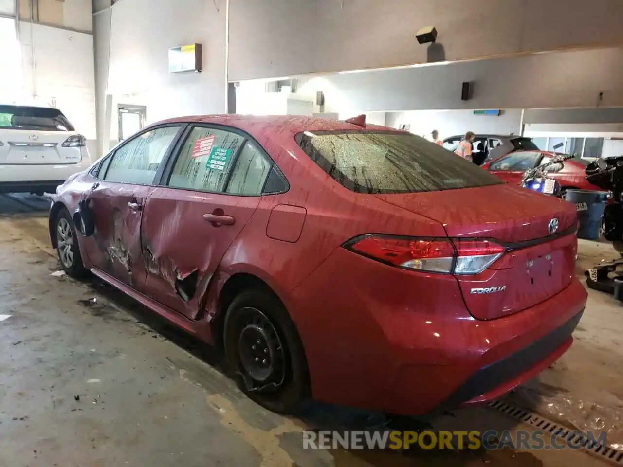 3 Photograph of a damaged car JTDEPRAE2LJ022757 TOYOTA COROLLA 2020