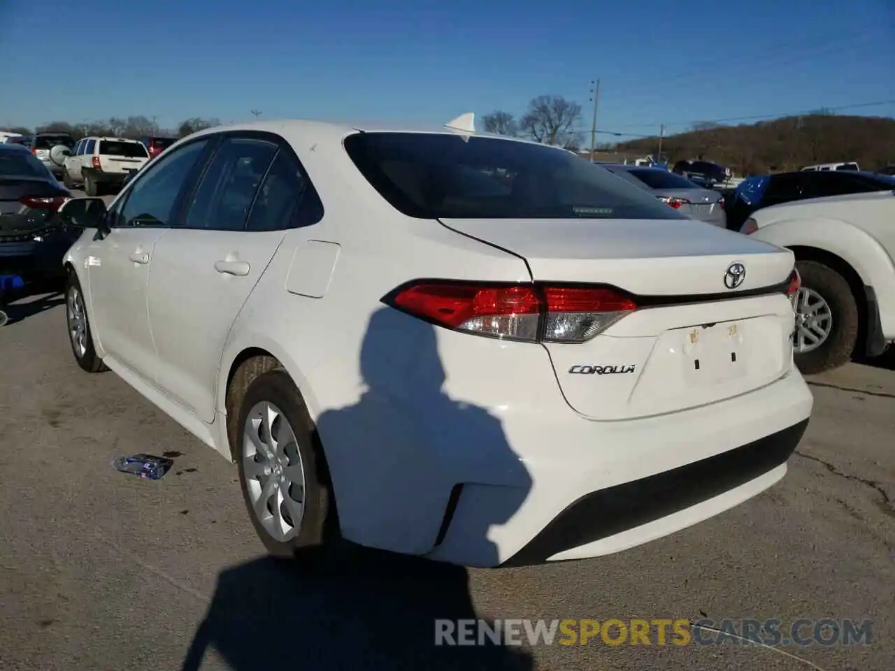 3 Photograph of a damaged car JTDEPRAE2LJ022807 TOYOTA COROLLA 2020