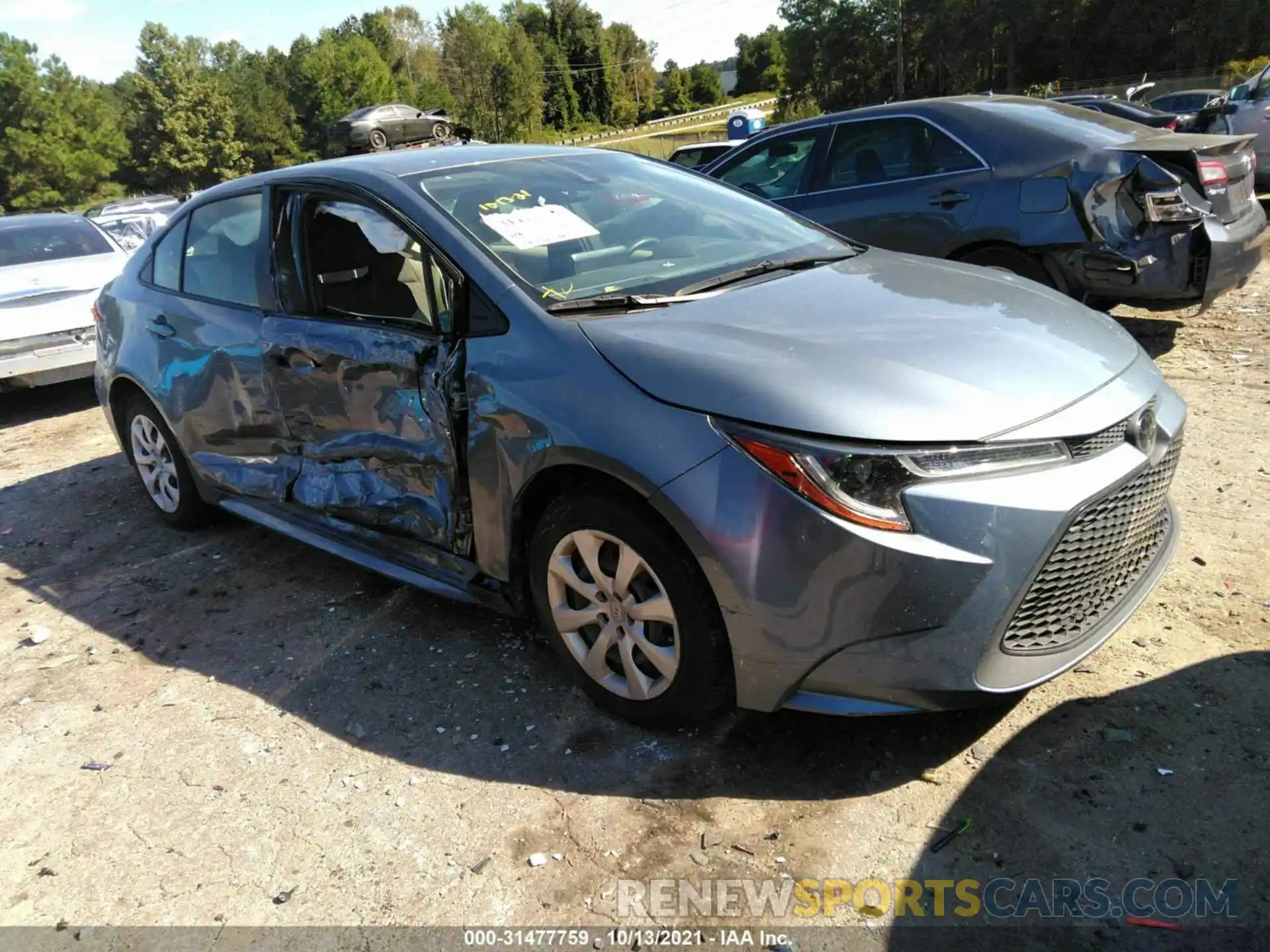 1 Photograph of a damaged car JTDEPRAE2LJ022922 TOYOTA COROLLA 2020