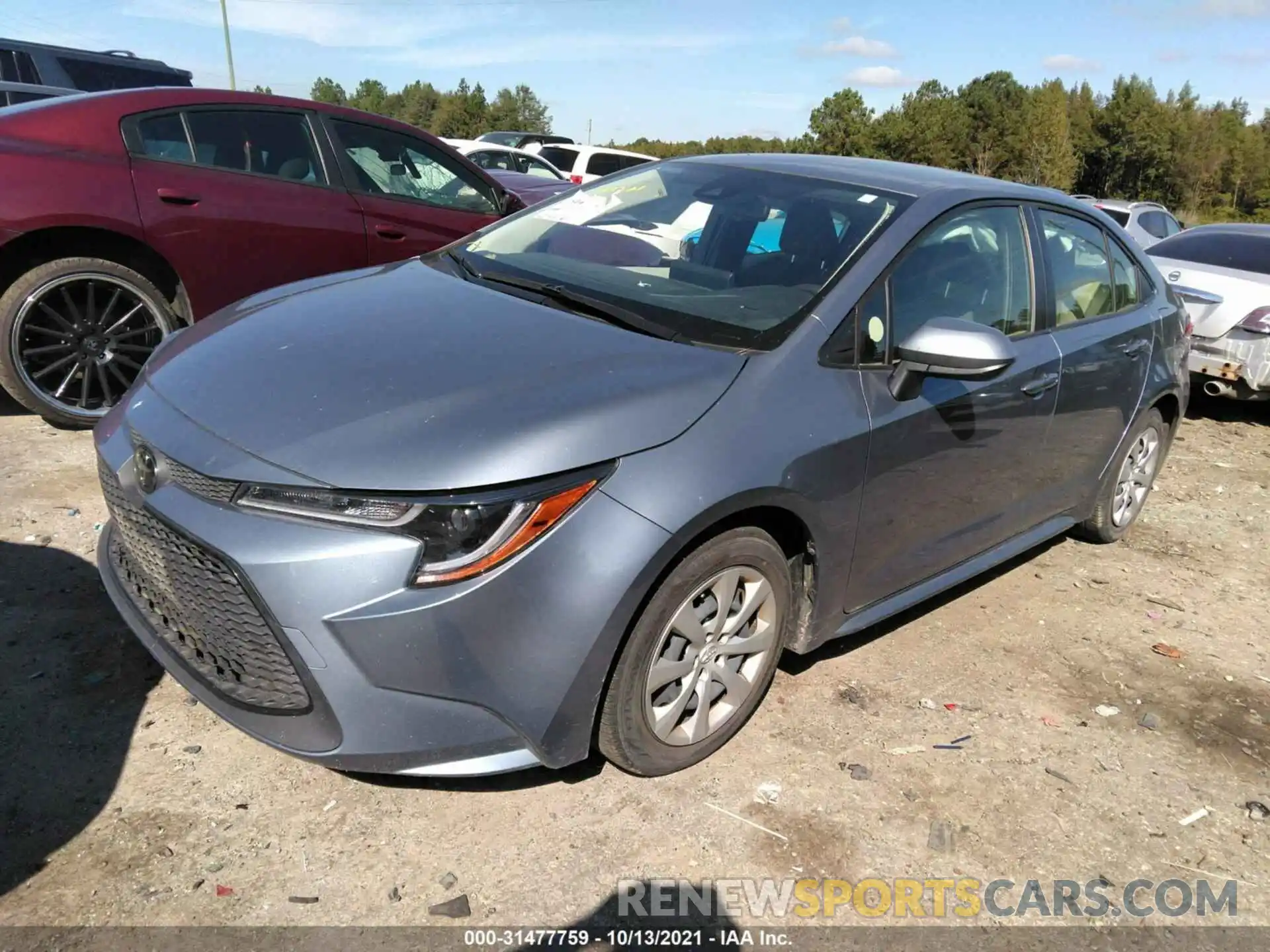 2 Photograph of a damaged car JTDEPRAE2LJ022922 TOYOTA COROLLA 2020