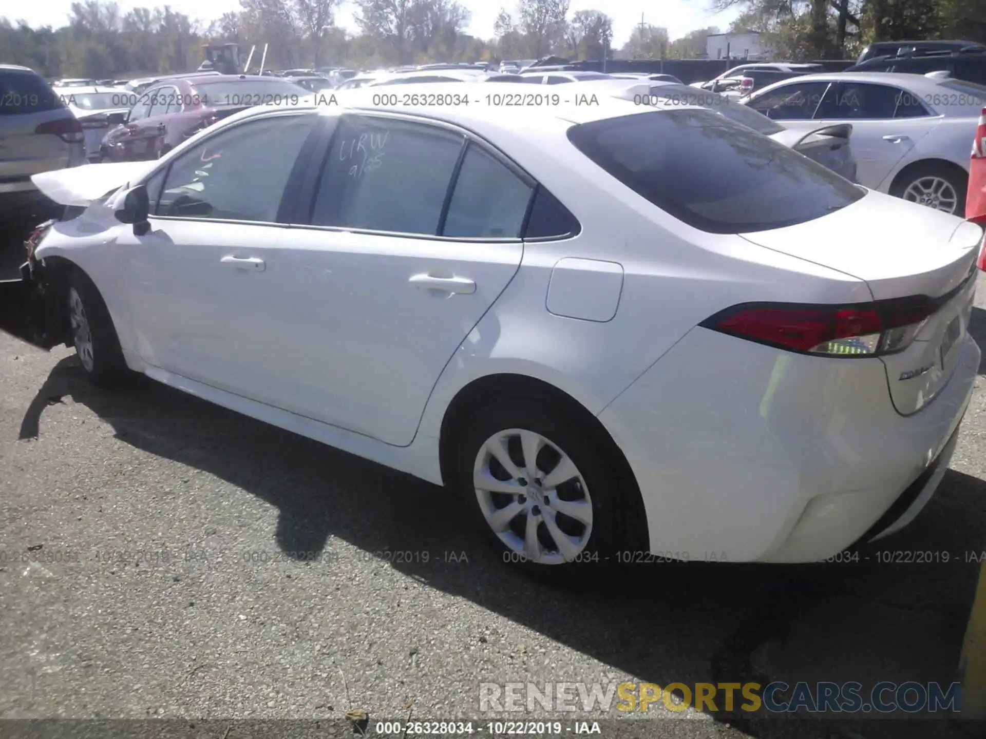 3 Photograph of a damaged car JTDEPRAE2LJ023150 TOYOTA COROLLA 2020