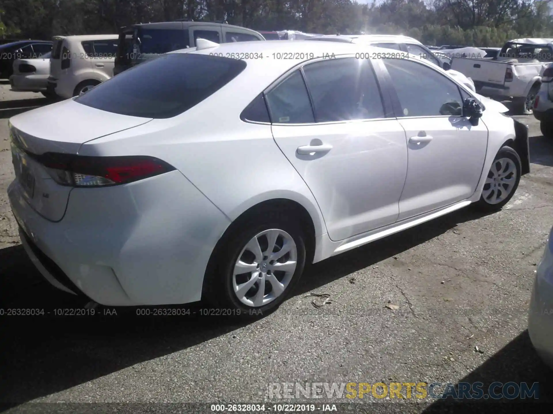 4 Photograph of a damaged car JTDEPRAE2LJ023150 TOYOTA COROLLA 2020