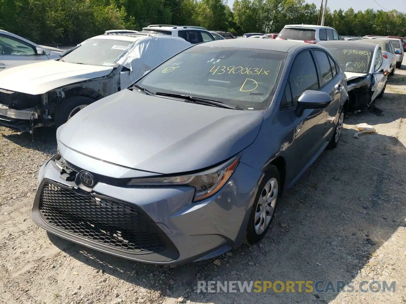 2 Photograph of a damaged car JTDEPRAE2LJ023228 TOYOTA COROLLA 2020