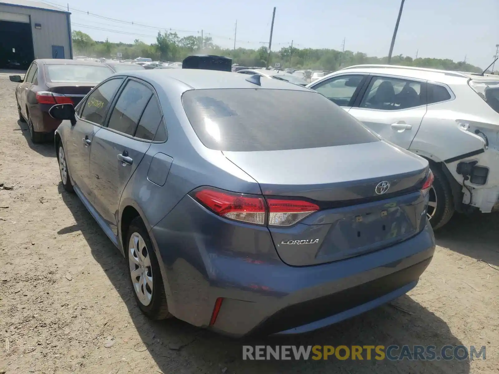 3 Photograph of a damaged car JTDEPRAE2LJ023228 TOYOTA COROLLA 2020